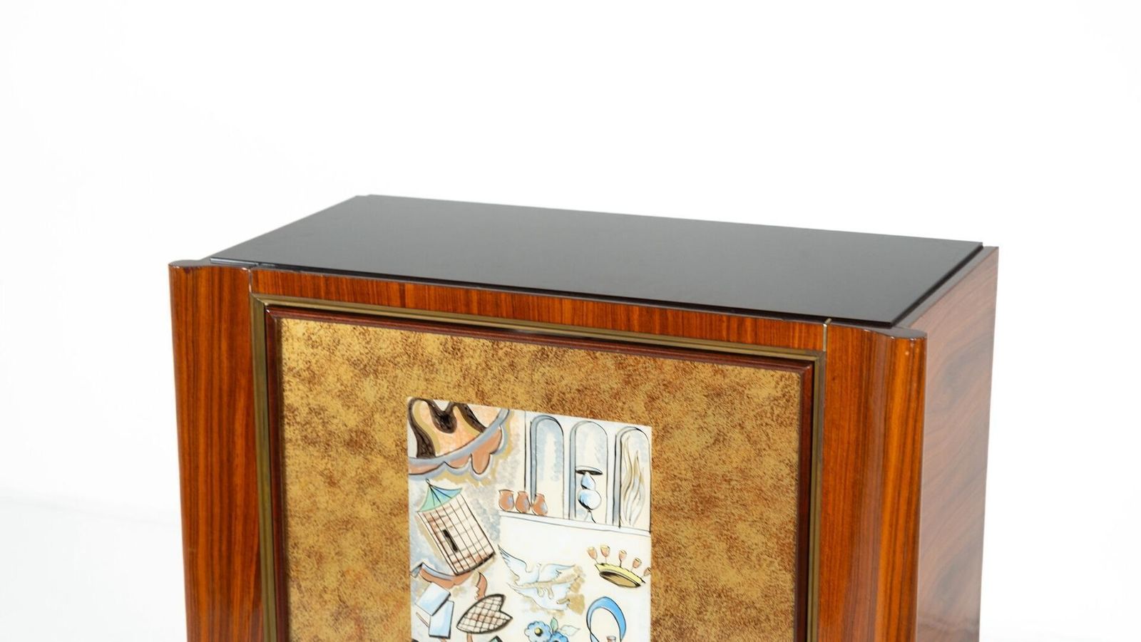 Mid Century Modern Bar Cabinet By Paolo Buffa, 1950s photo Furniture