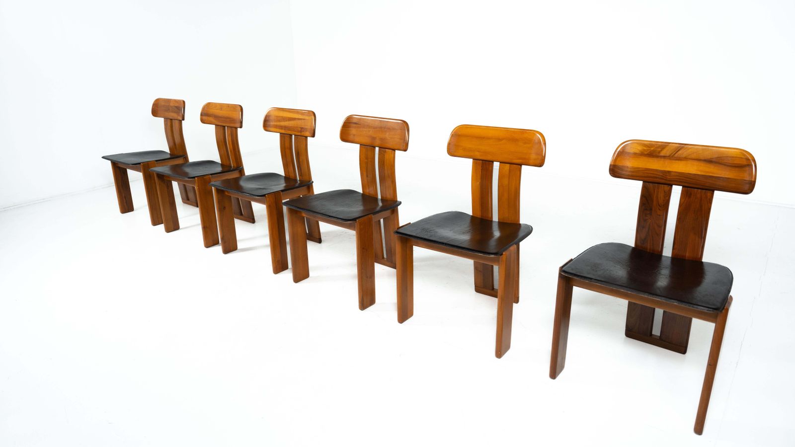 15394.0 Set Of 6 " Sapporo" Chairs By Mario Marenco For Mobilgirgi, 1970s photo