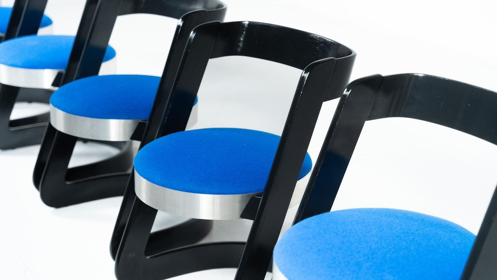 Set Of 6 Chairs By Willy Rizzo For Mario Sabot, Italy, 1970s   New Upholstery photo Furniture