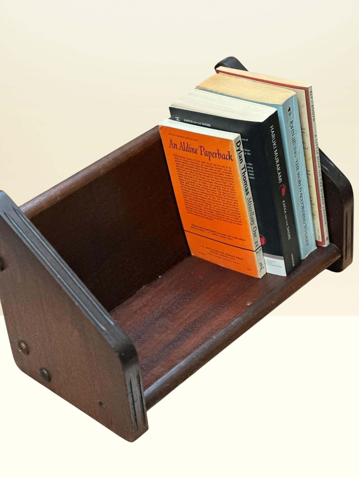 Vintage Antique Wooden Magazine Rack / Book Trough (1930–40s) photo buy