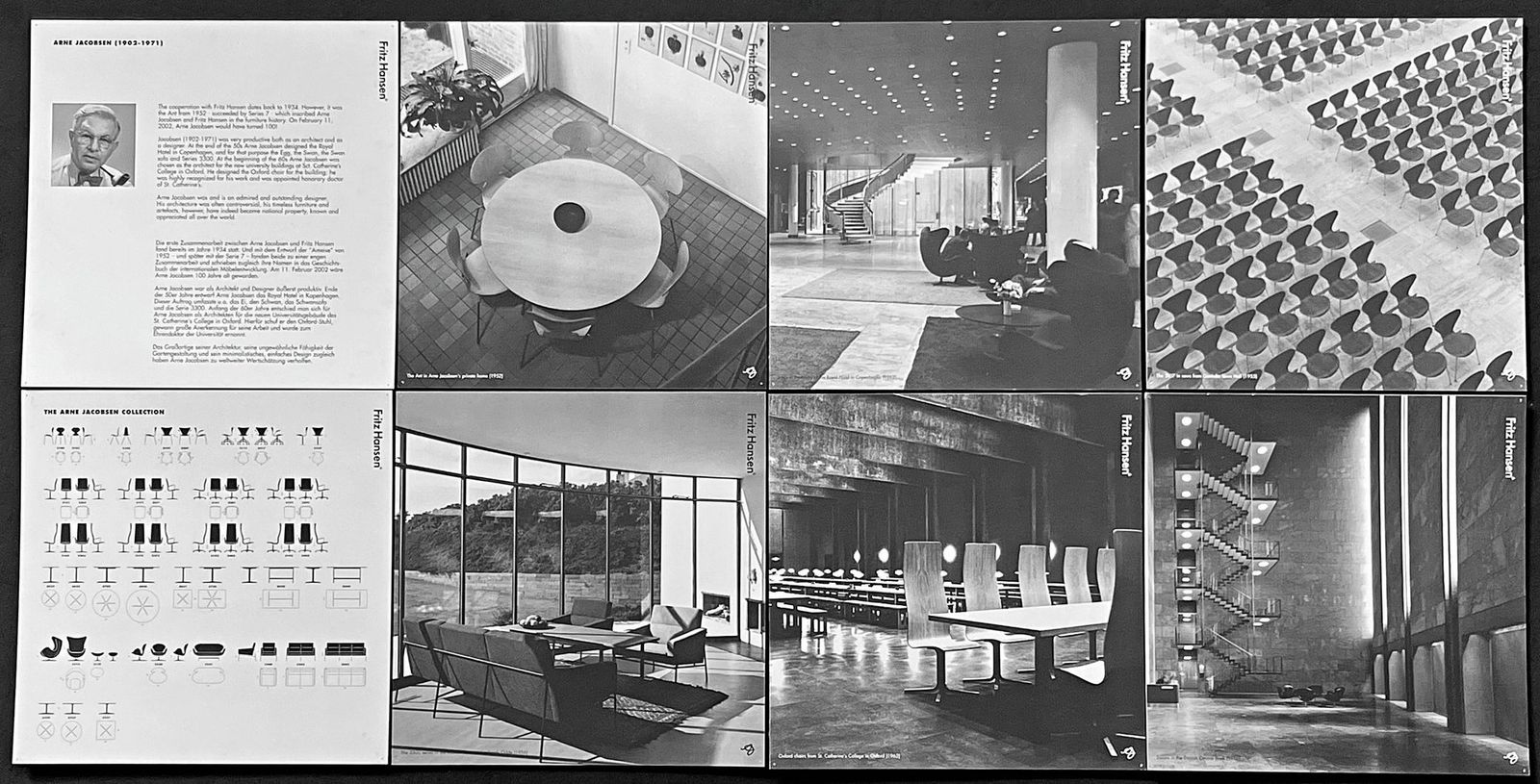 Advertising Panels By Arne Jacobson For Fritz Hansen, 2002, Set Of 9 photo furniture