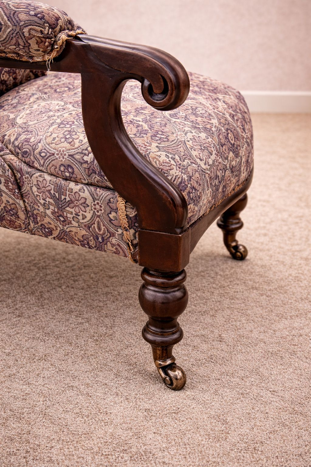 Victorian Mahogany Armchair, Circa 1860 photo for sale