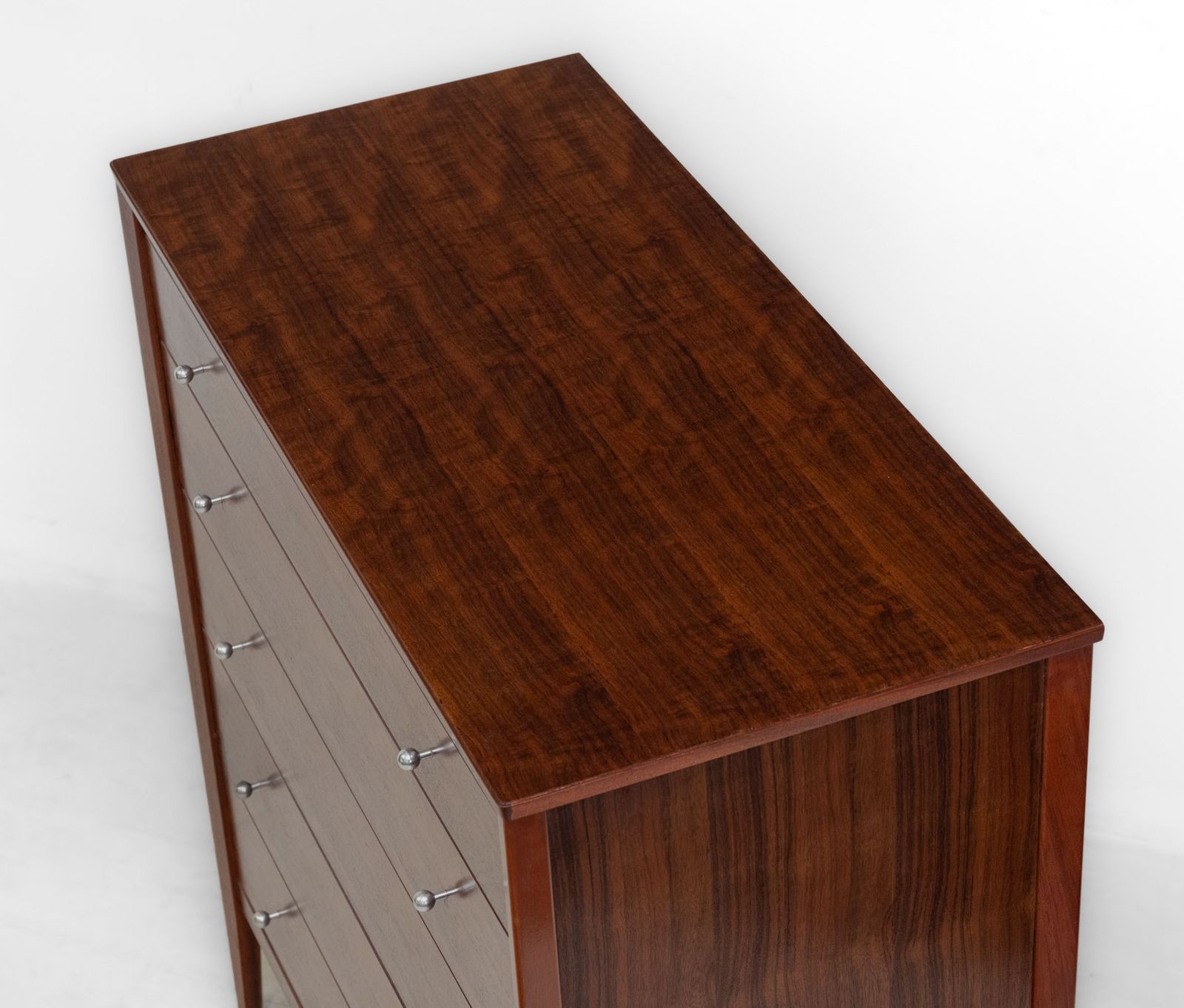 Sleek Gordon Russell Chest Of Drawers In Indian Laurel Mid Century Circa 1960 photo 1600.0