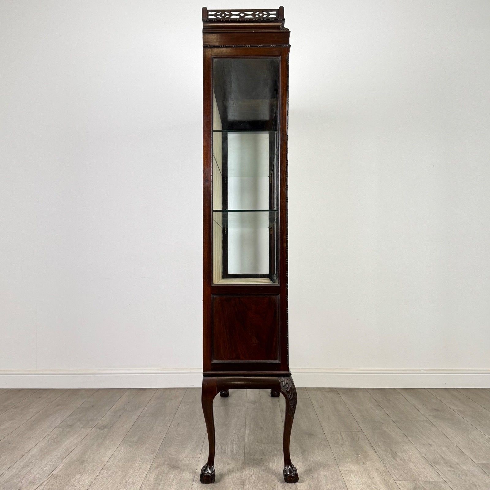 Antique 20th Century Mahogany Display Cabinet By Morgan & Co ( Af 5339 ) photo vintage