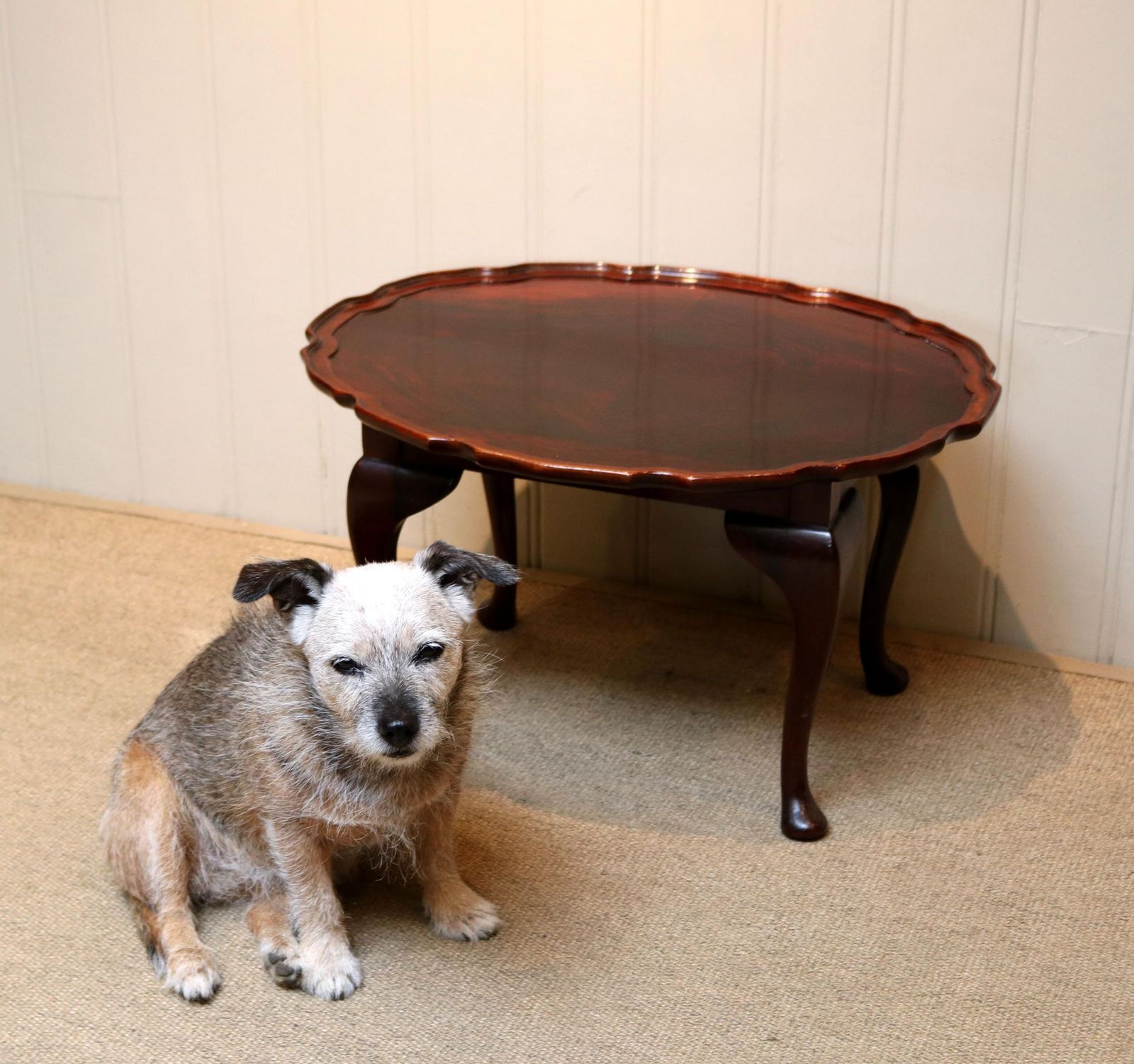 Low Mahogany Oval Table, 1930s photo furniture