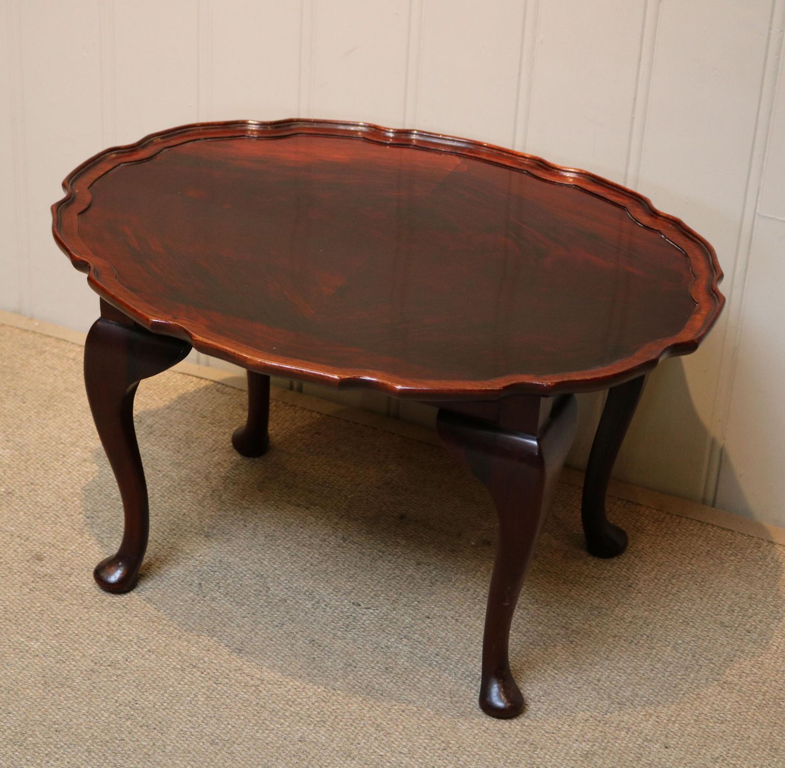 Low Mahogany Oval Table, 1930s photo 175.0