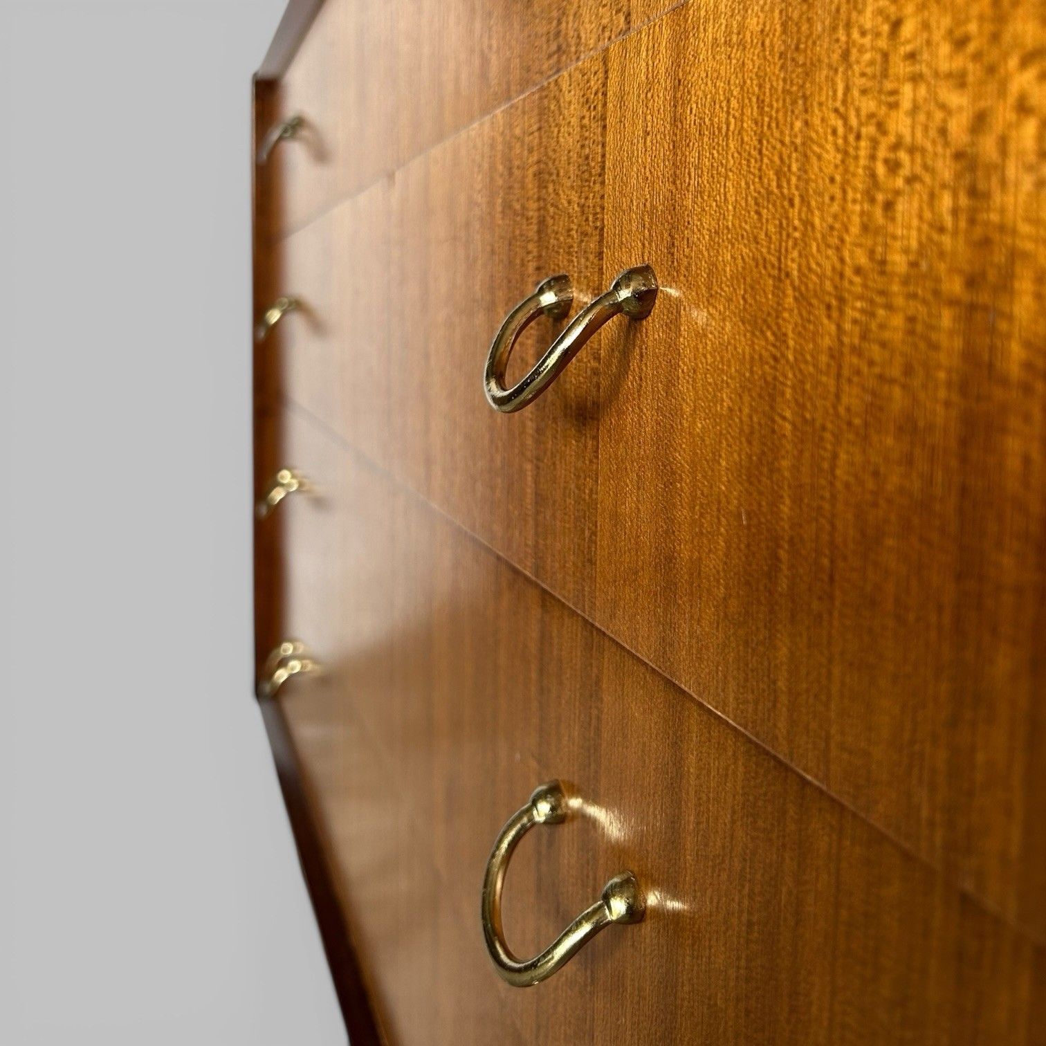G Plan Librenza Tola Chest Of Drawers – Black And Brass Mid Century photo 295.0