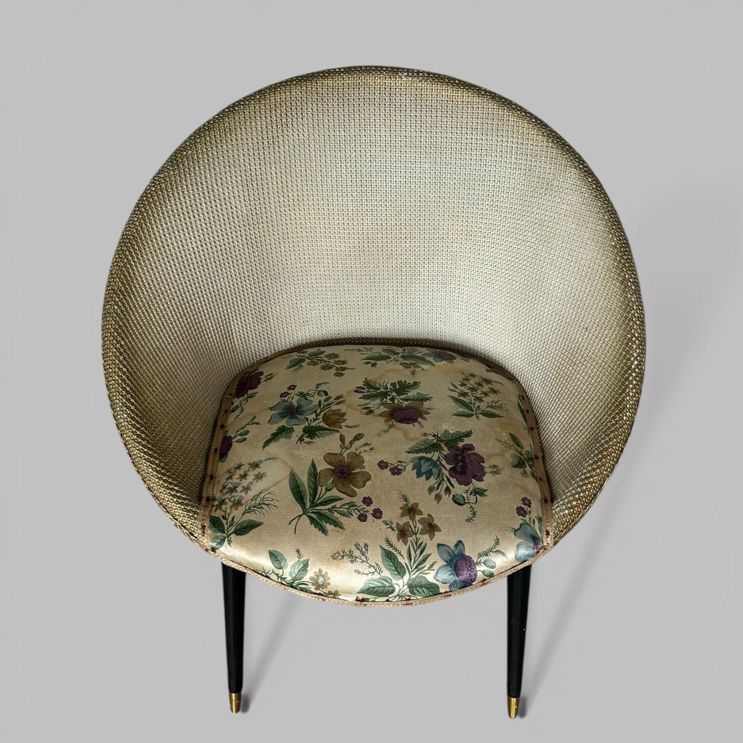 Mid Century Lloyd Loom Style Occasional Chair Sputnik Form Bedroom Chair photo furniture