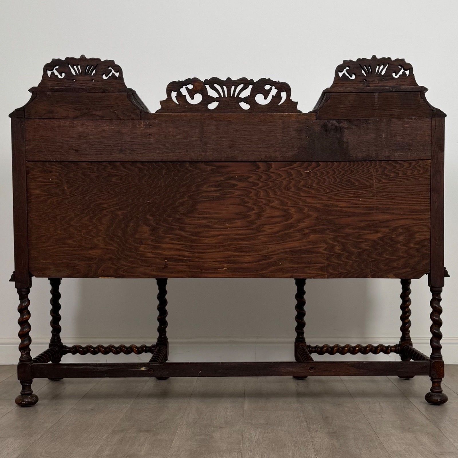 Antique 20th Century Jacobean Style Sideboard In Golden Oak ( Af 5321 ) photo vinterior