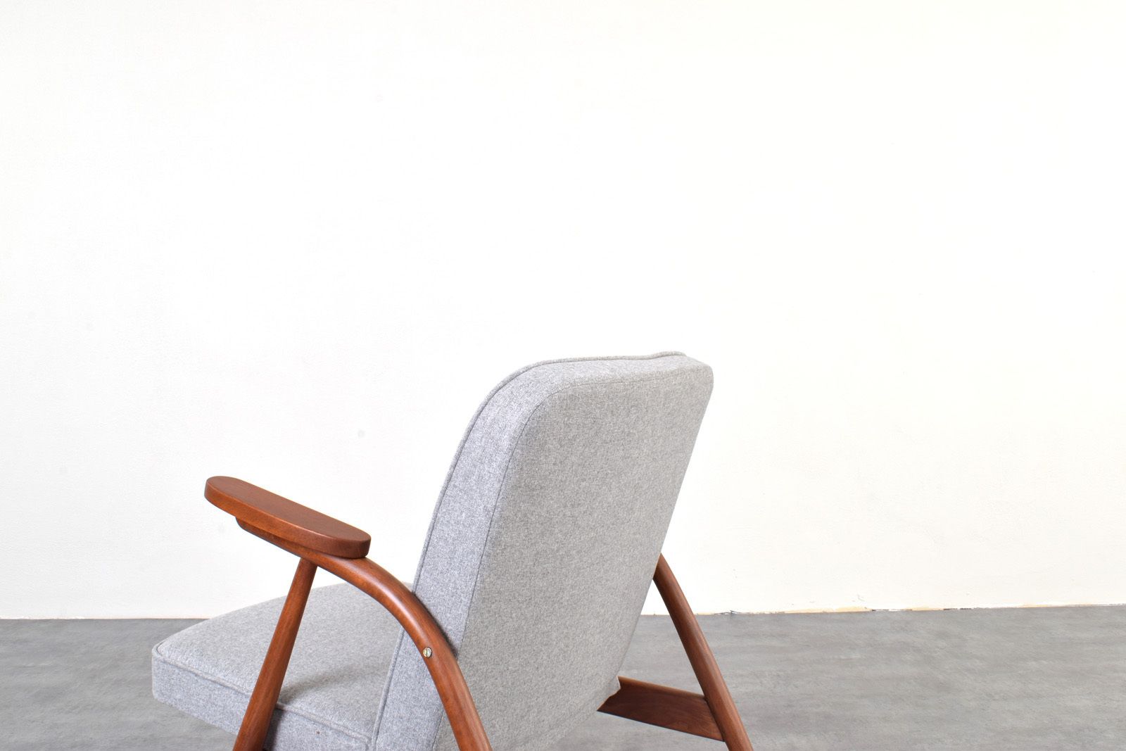 Furniture Mid Century Polish Lounge Chair, 1960s. photo