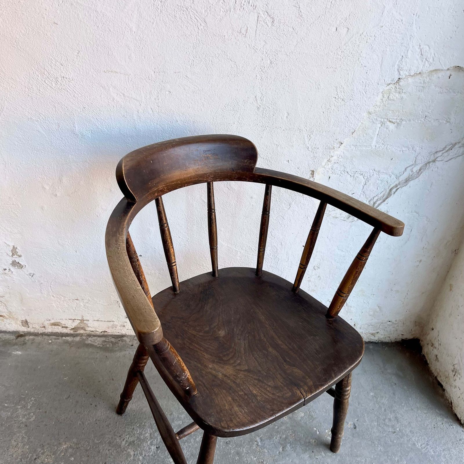 Antique Smokers Bow Chair   #2042 photo for sale