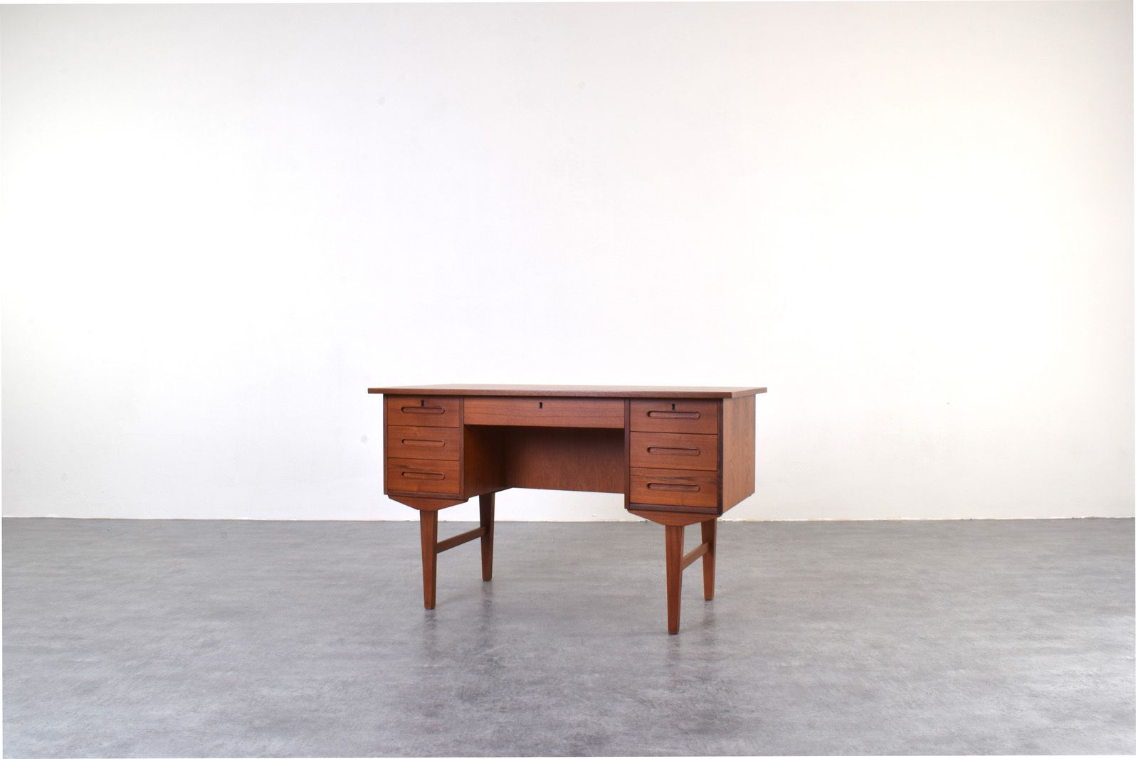 Mid Century Danish Teak Executive Desk, 1960s. photo for sale