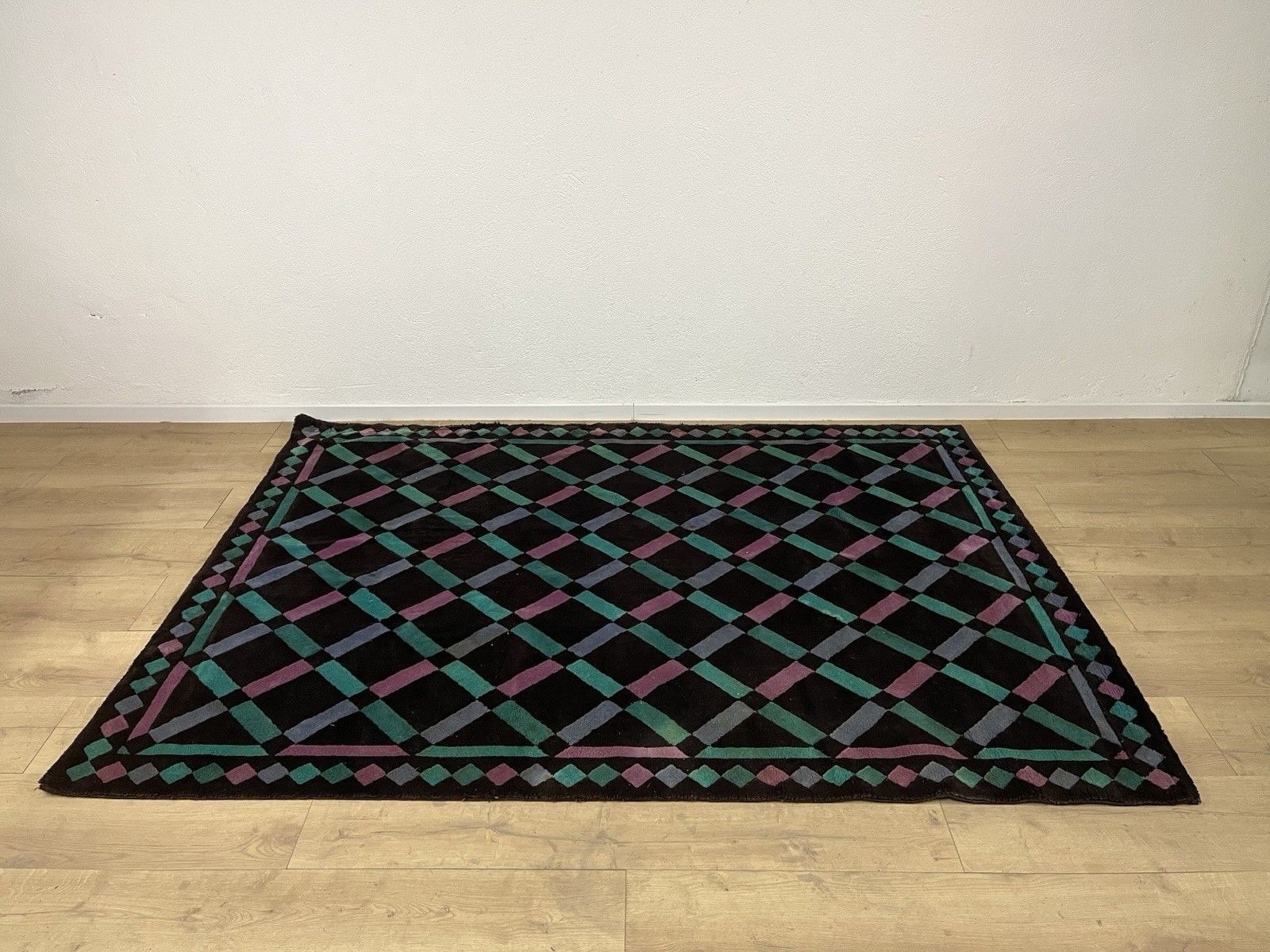 Missoni 80’s Harlequine Wool Rug Vintage Design