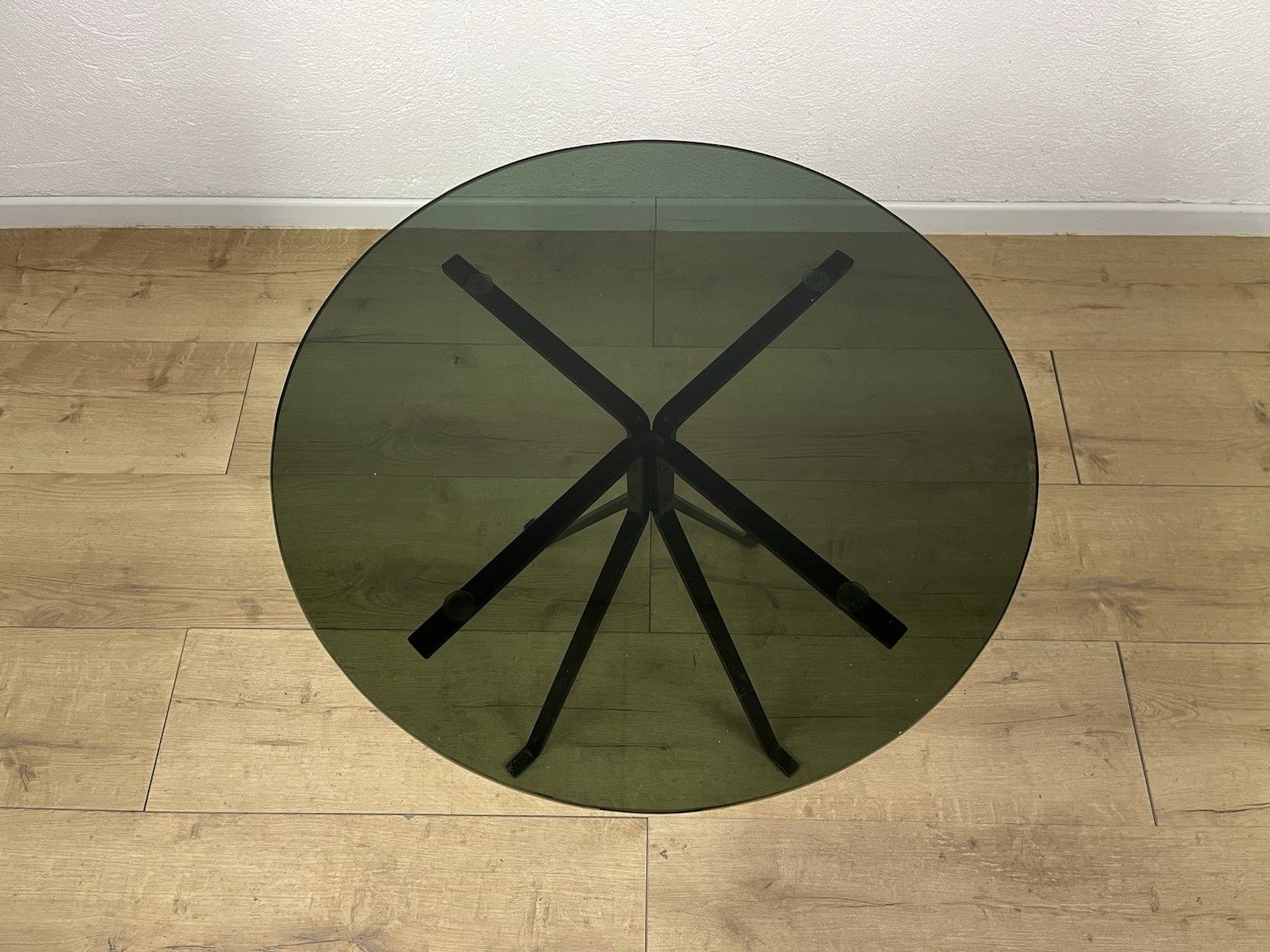 Furniture Cousinetto Enzo Mari Driade 80’s Vintage Design Iron Glass Coffee Table photo