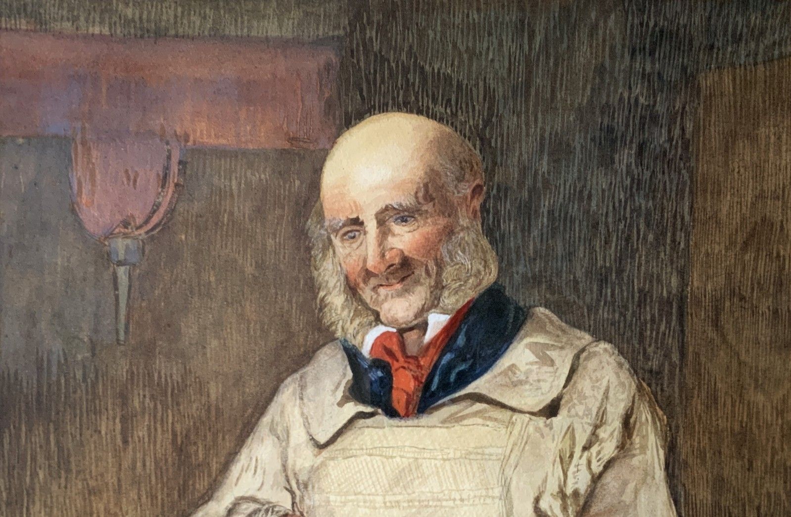 'His Sunday Best' Original Victorian Genre Portrait Watercolour Painting C. 1895 photo vinterior