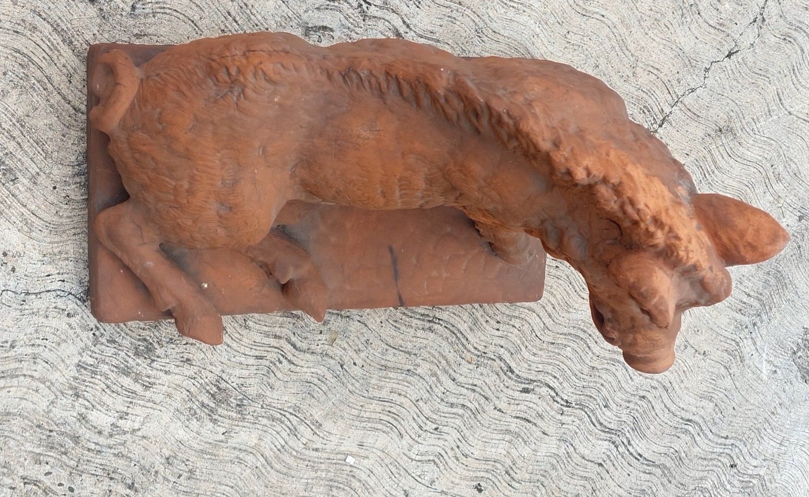 Antique Terracotta Sculpture By Pietro Tacca Porcellino Florence photo vintage