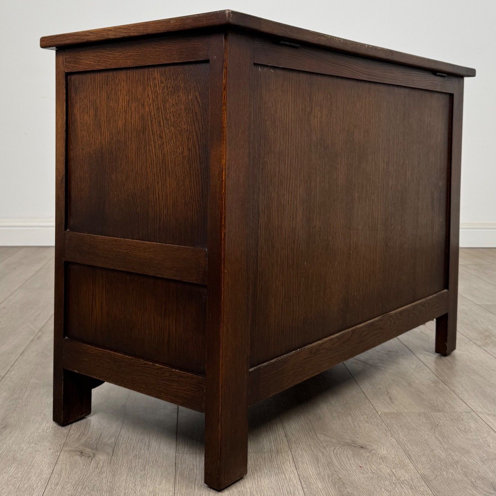 Antique 20th Century Linenfold Mule Chest In Oak ( Af 5354 ) photo Furniture