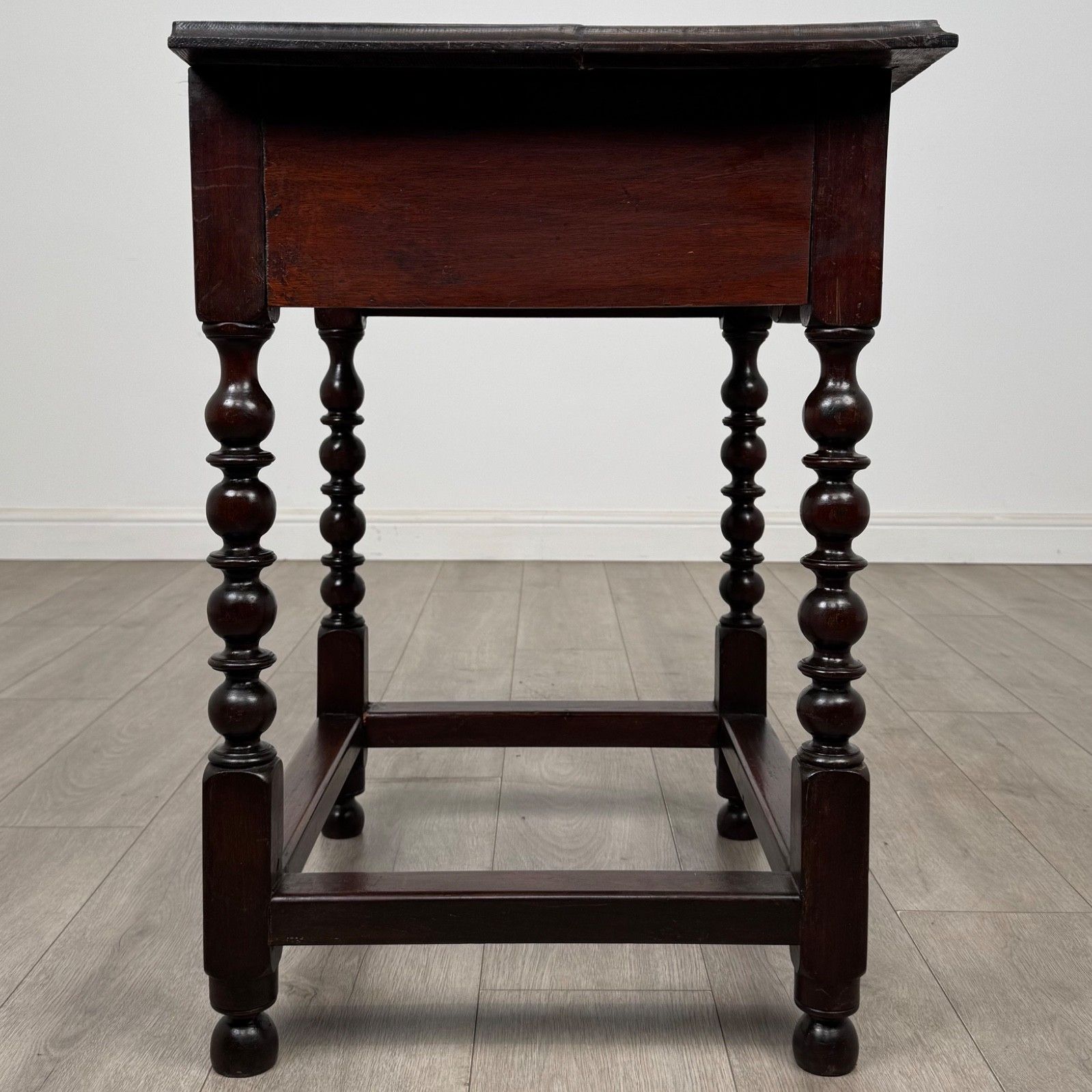Antique 19th Century Bobbin Turned Side Table In Oak ( Af 5369 ) photo buy