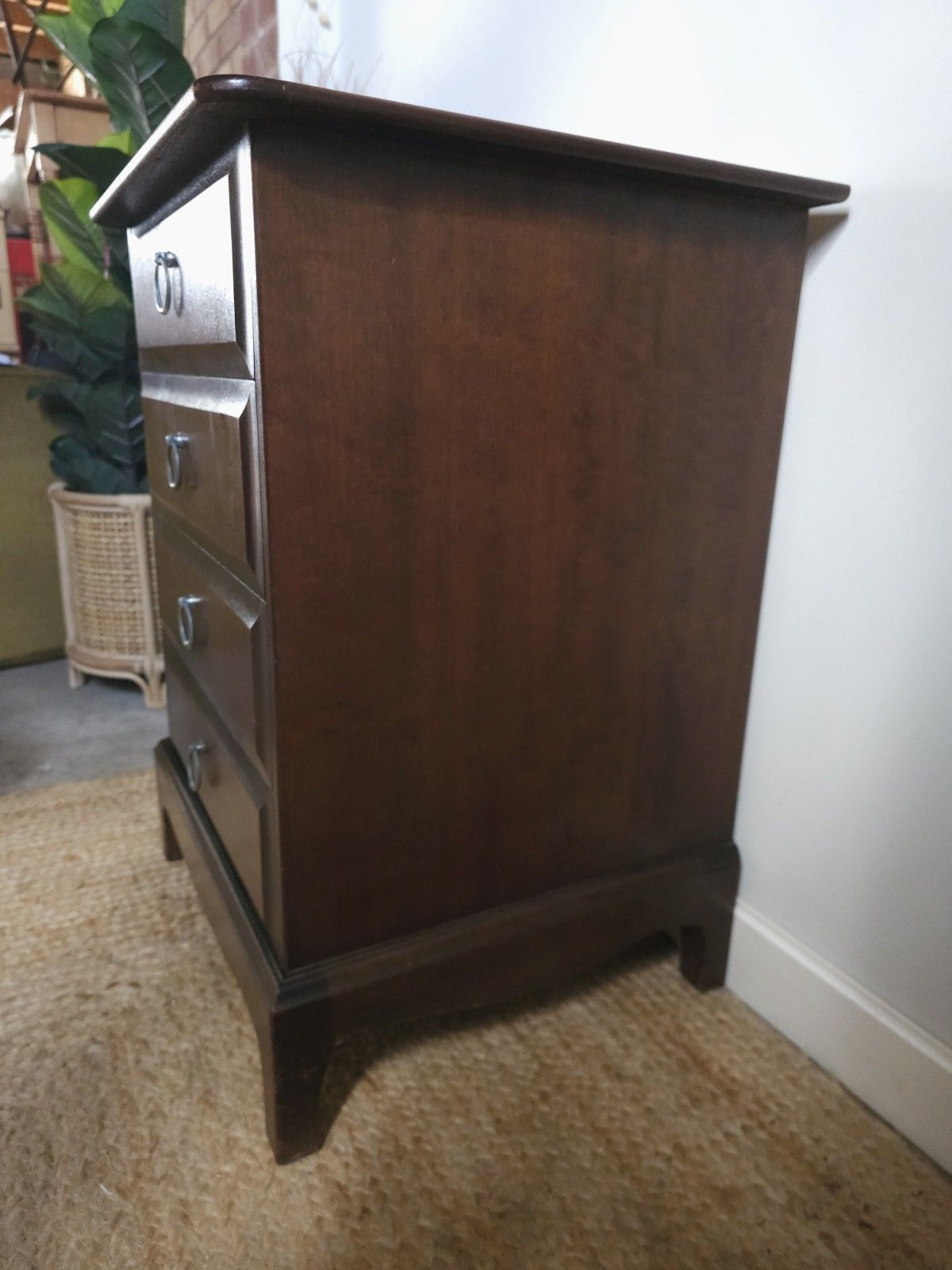 Stag Minstrel Bedside Or Small Chest Of Drawers Mid Century Retro Delivery photo for sale