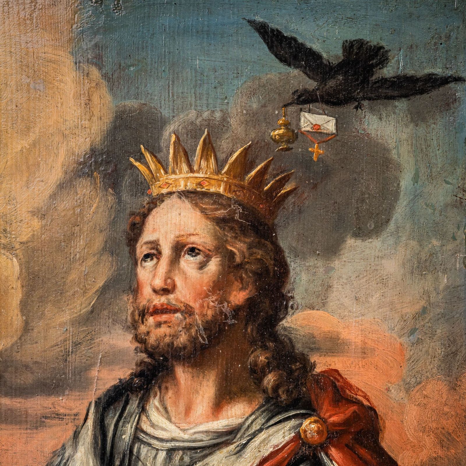 Painting Of Saint Oswald Of England, 17th/18th Century photo 700.0