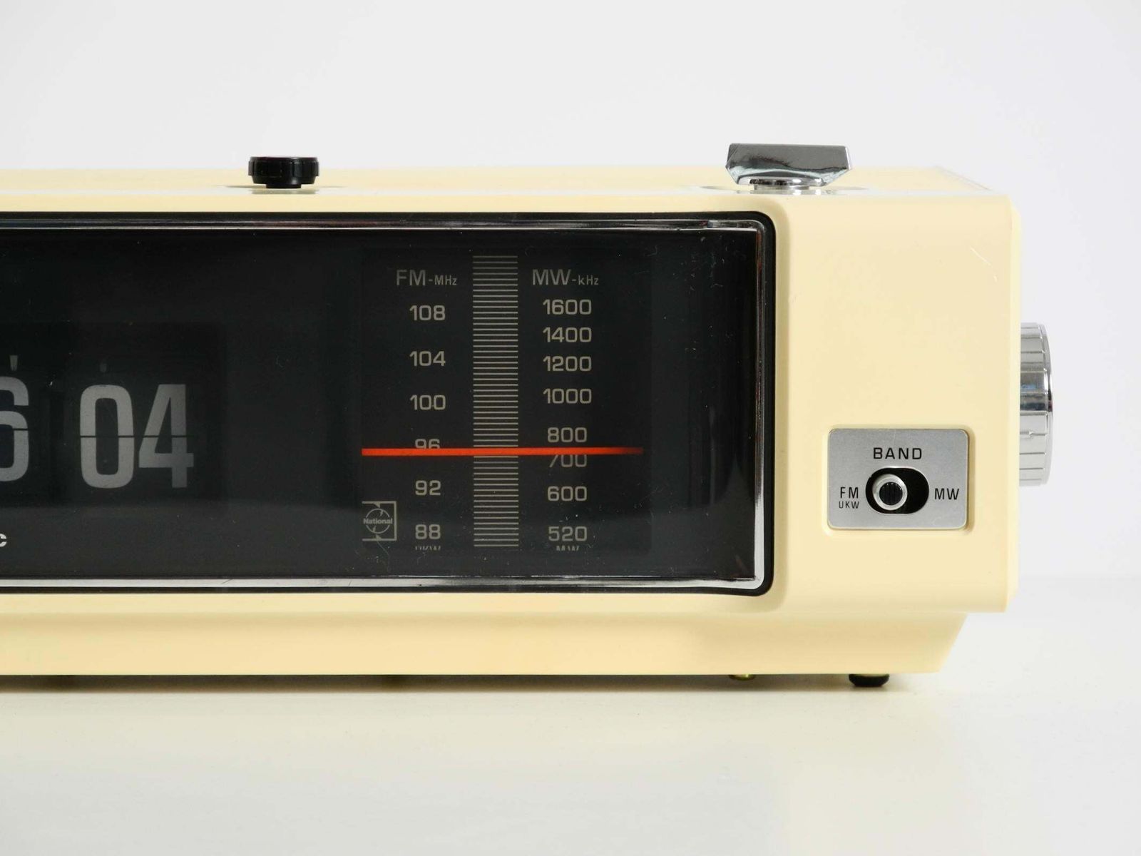 photo furniture Original 1970s National Panasonic Flip Number Radio Alarm Clock Model.