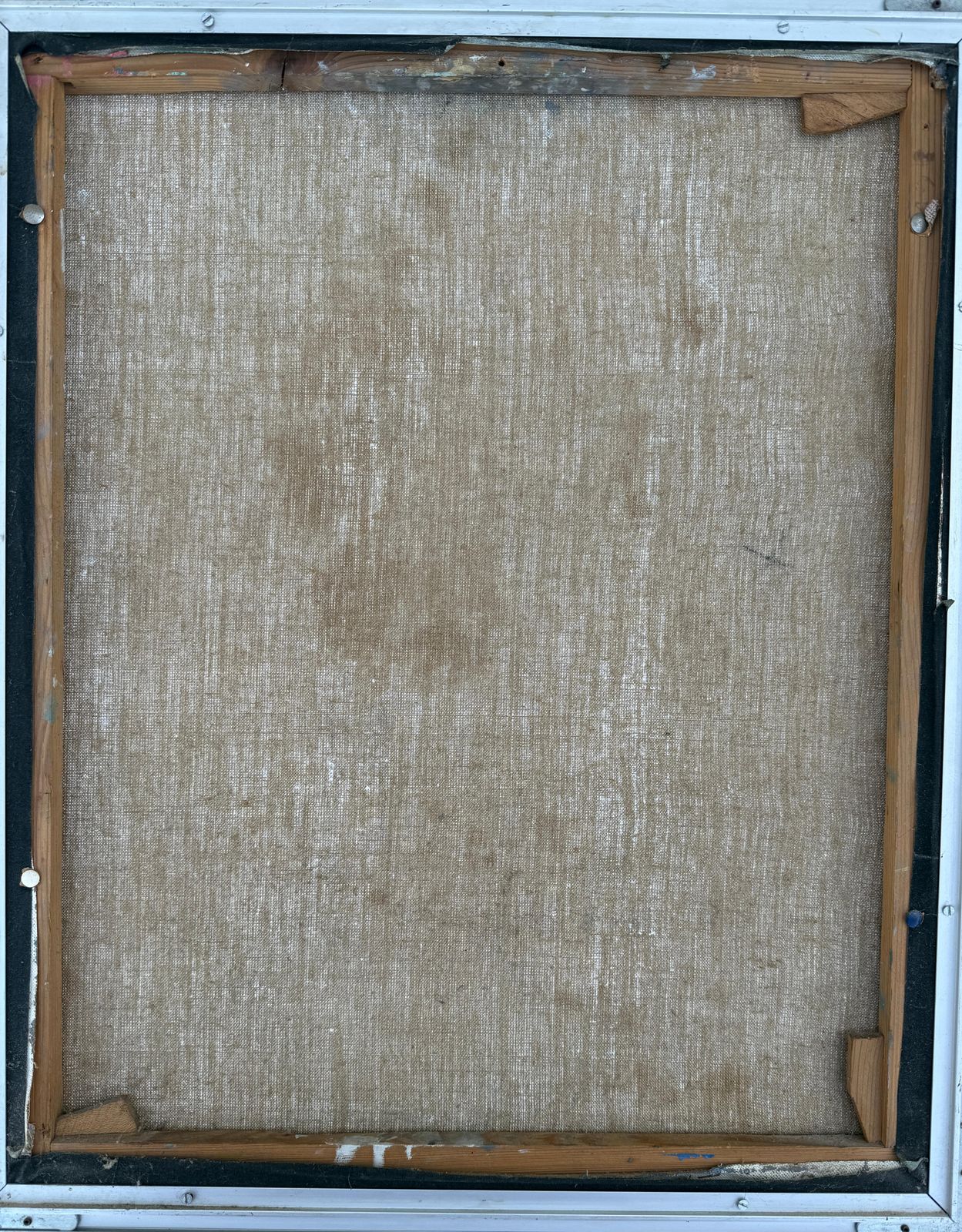 photo furniture Jaume Muxart Domenech Mid Century Expressionist Portrait Oil Painting Catalan Barcelona Taüll School 1960.