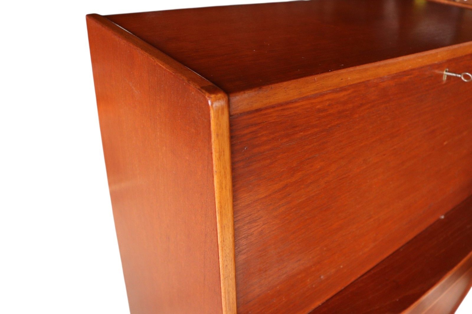 345.0 Mid Century Jentique Teak Writing Bureau 1960s photo