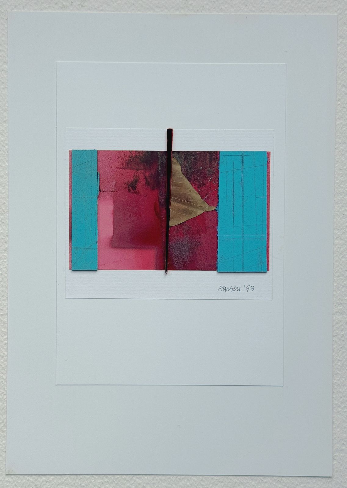 Harry Amson (British 20c)   Mixed Media Abstract Composition #1 photo furniture