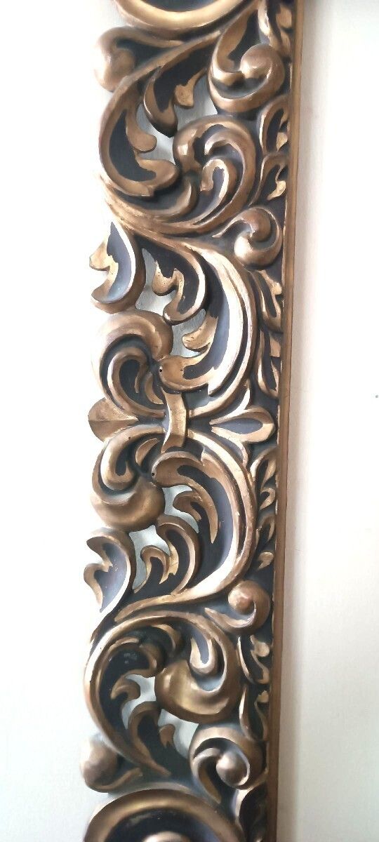 Large Antique Lacquered And Gilded Frame Italy 19th Century photo vinterior