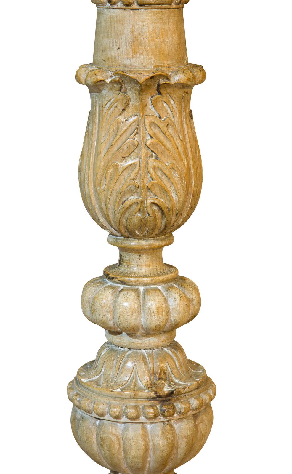 An Impressive Antique Italian Carved Pinewood Torchere, Circa 1900. photo 455.0