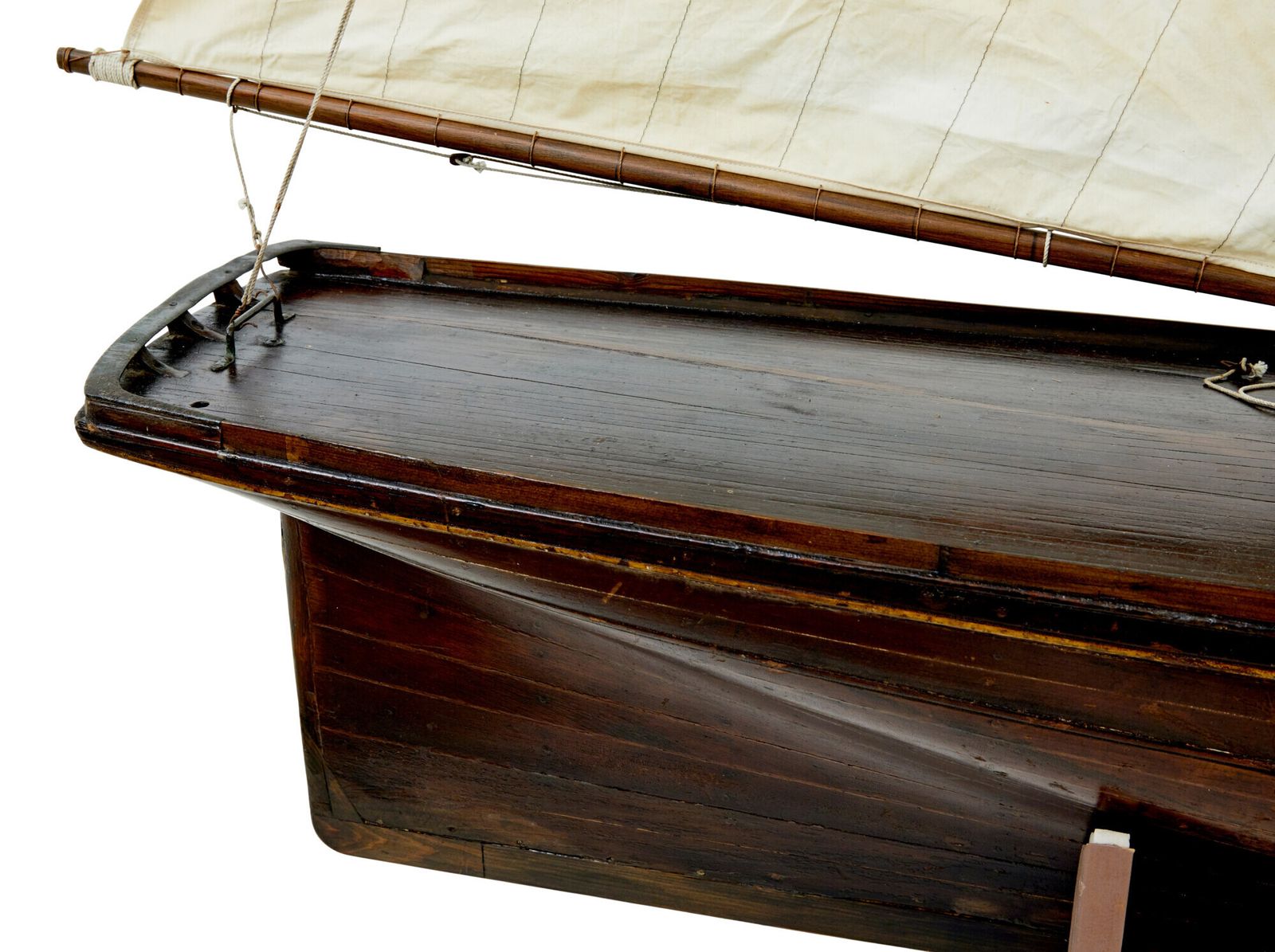 Late 19th Century Scale Model Of A Wooden Boat photo furniture