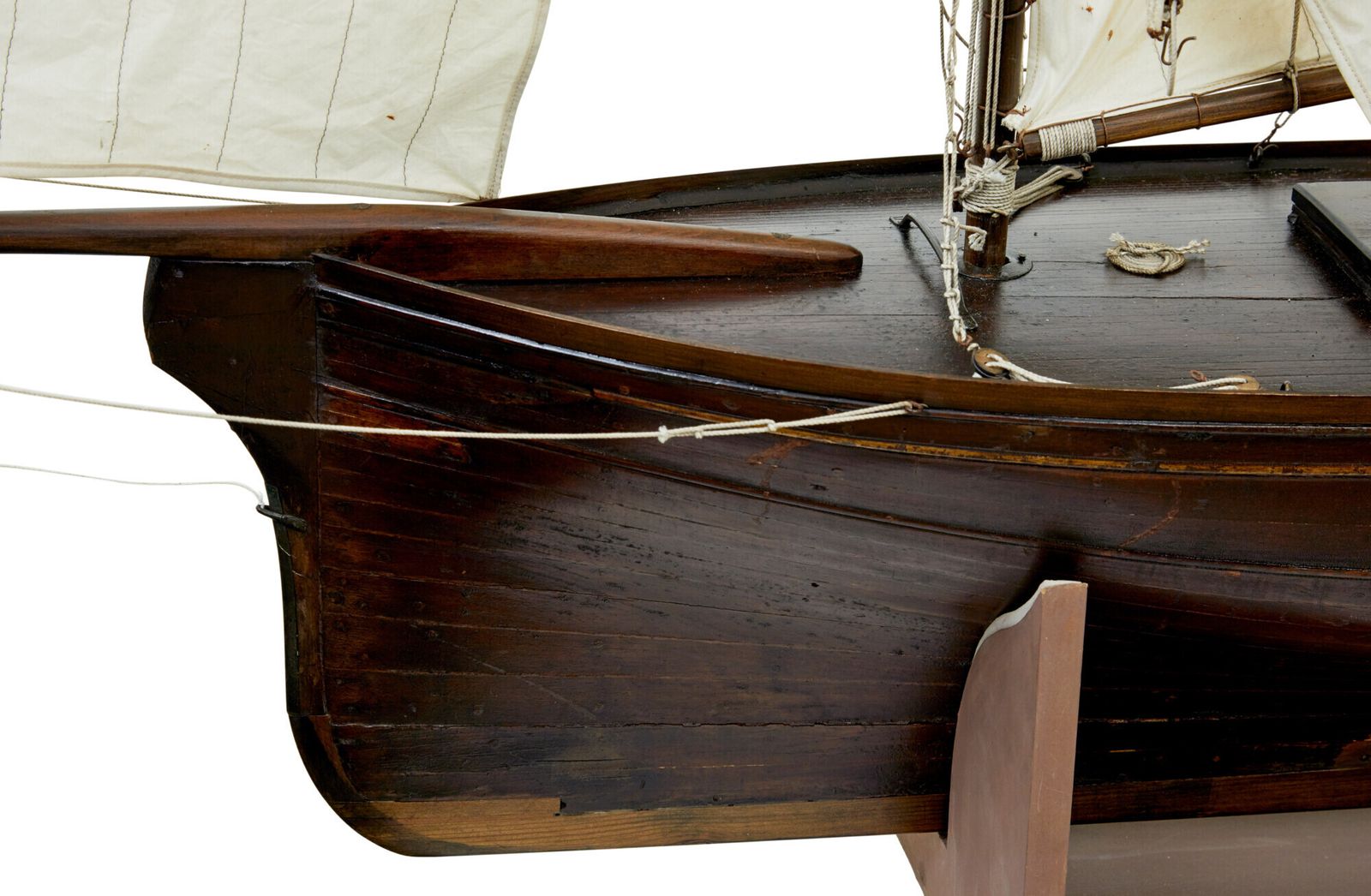 Late 19th Century Scale Model Of A Wooden Boat photo 1595.0