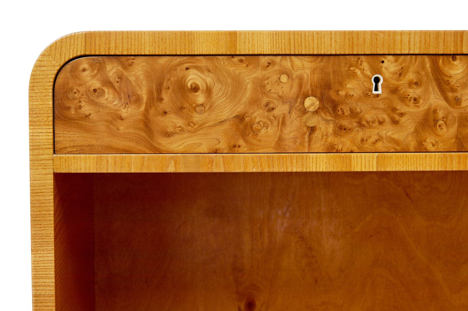 Mid Century Swedish Elm And Burr Sideboard Bookcase photo Furniture