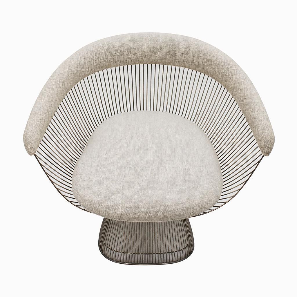 Set Of Four Chairs Designed By Warren Platner With Steel Frame, 1960s photo buy