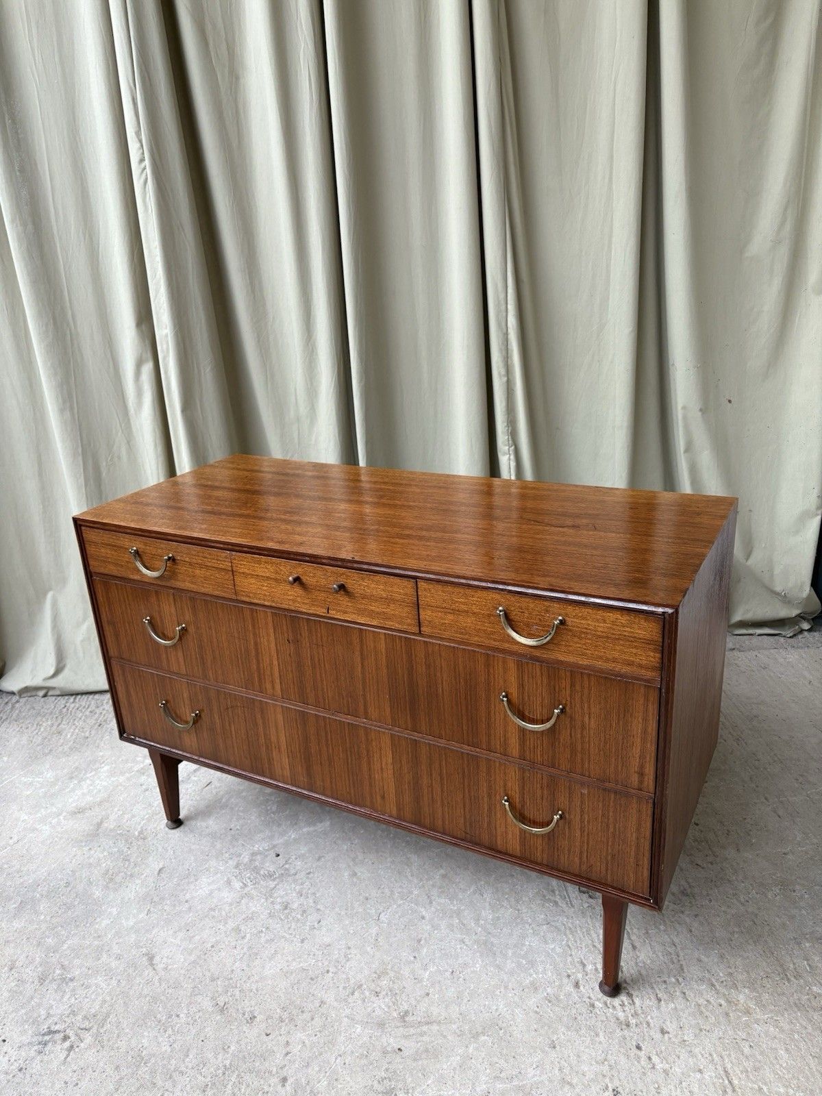 Vtg Mid Century Sideboard Multi Chest Of Drawers Danish Italian Retro R1135 photo 408.25