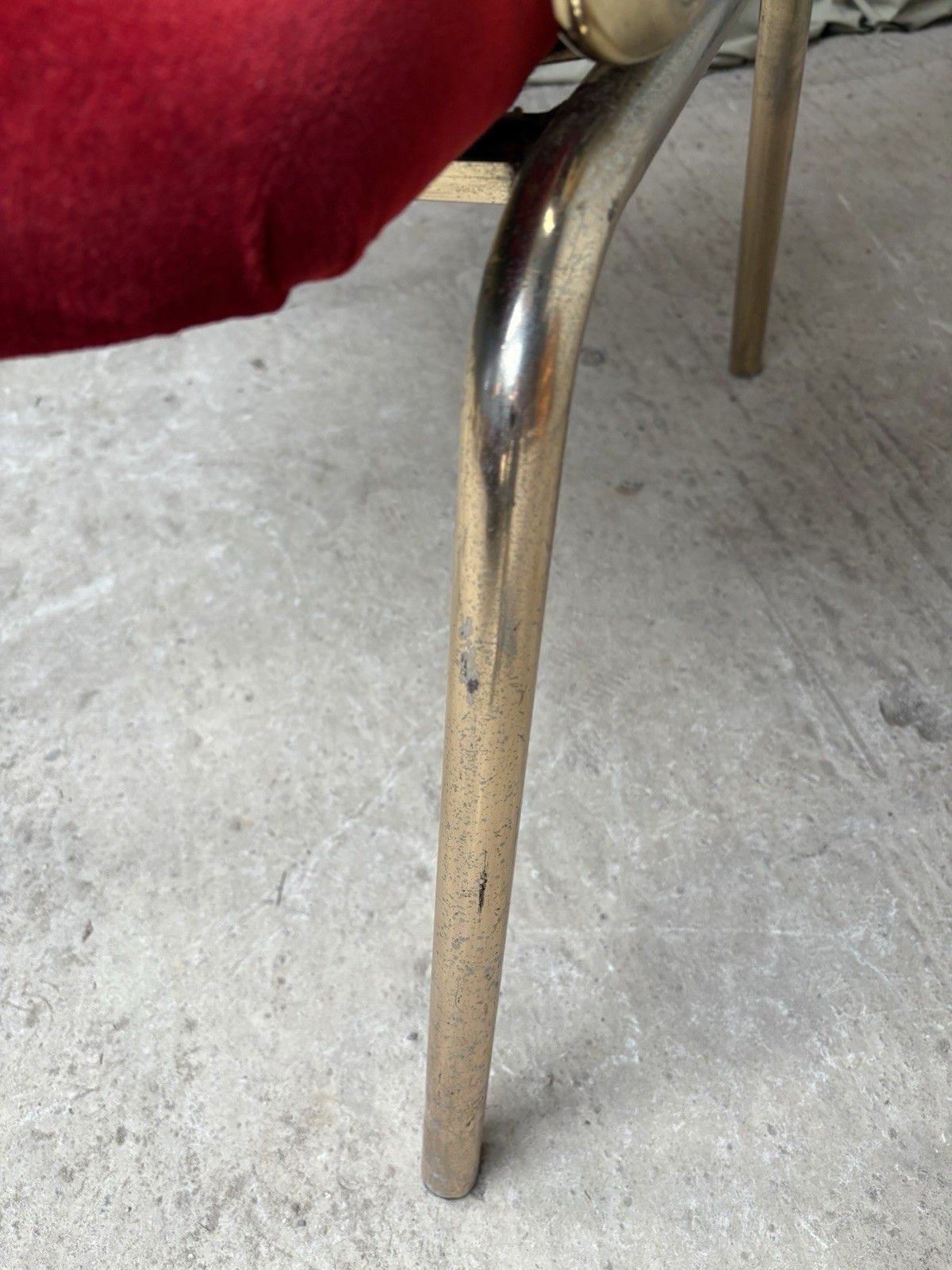 photo furniture Vtg Late Mid Century Armchair Chrome Desk Chair Lounge Retro Bauhaus Style R1134