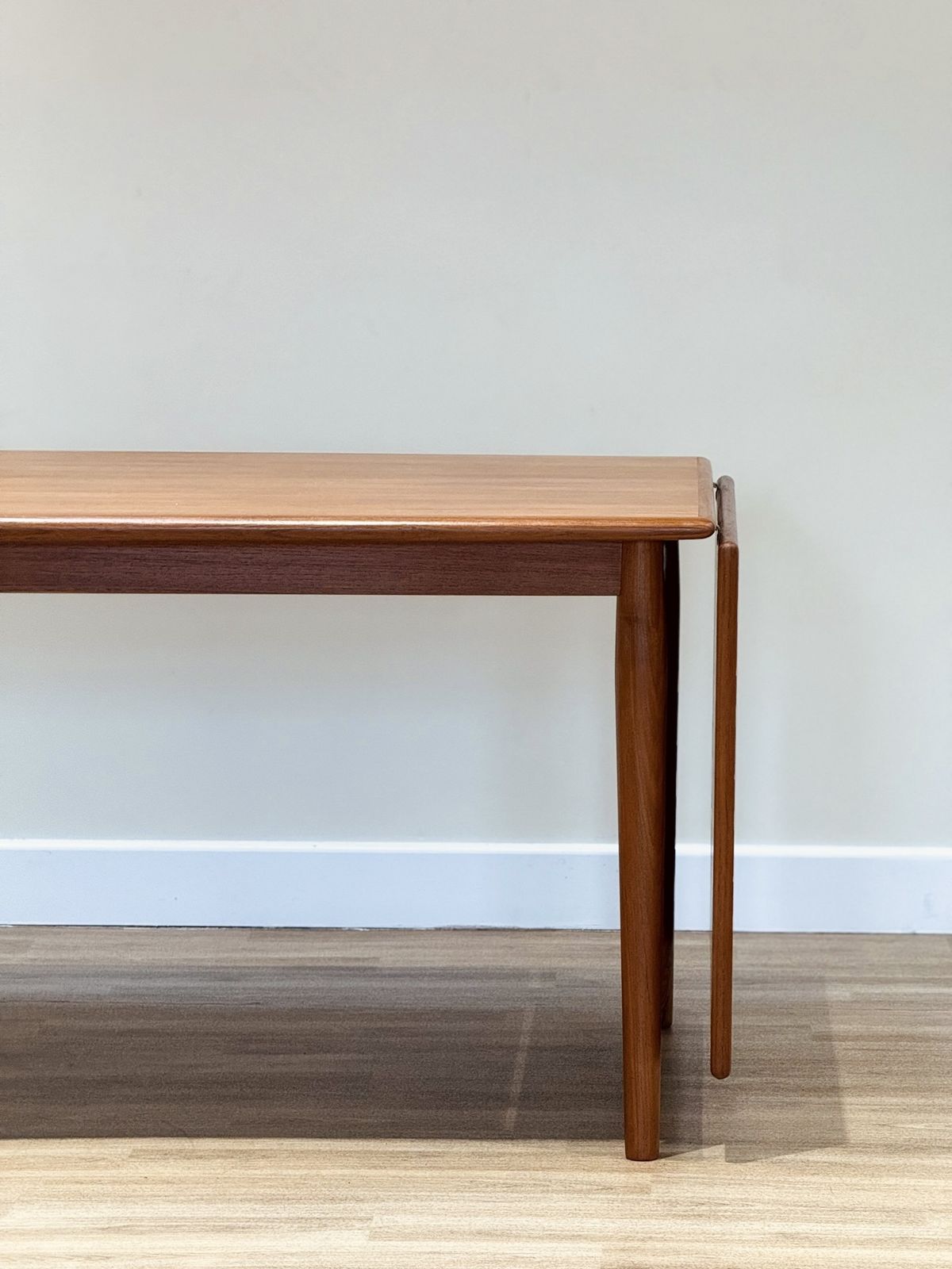 photo for sale Mid Century Danish Teak Extending Dining Table (Johannes Andersen)