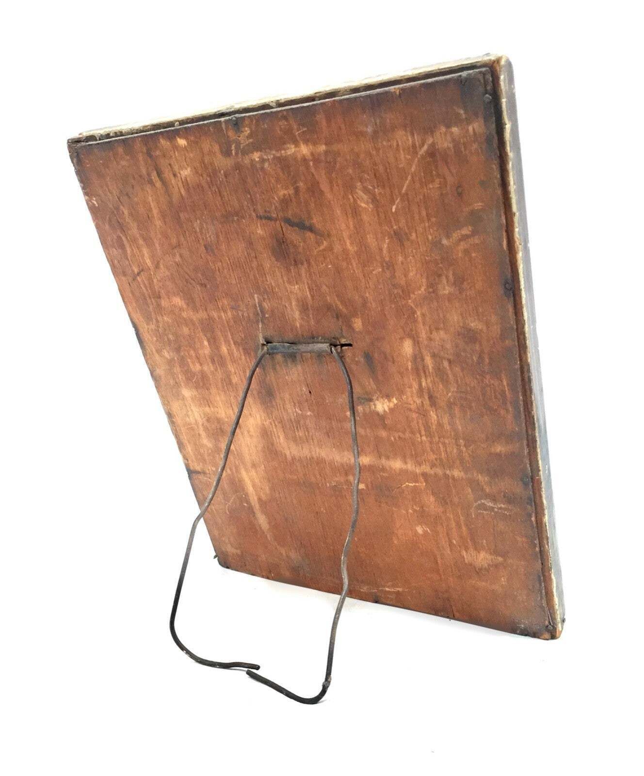 Antique Advertising Player's Bachelor Cigarettes Framed Mirror / Sign Tabletop photo vintage