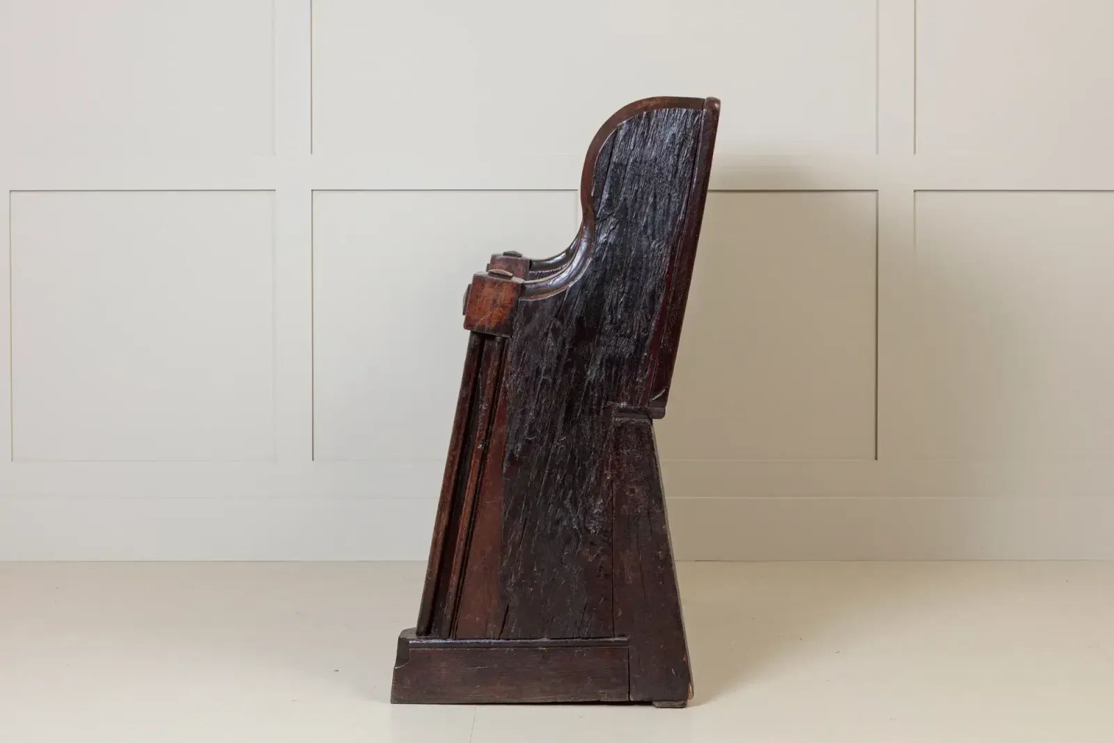 17th Century Oak Pew, 1600s, Antique photo for sale