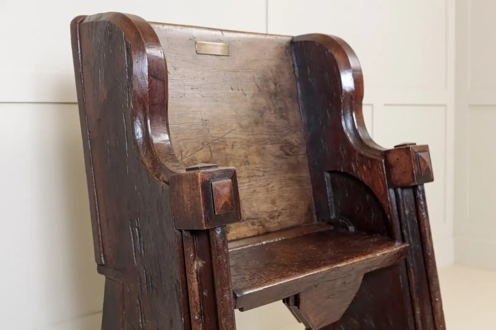 photo for sale 17th Century Oak Pew, 1600s, Antique