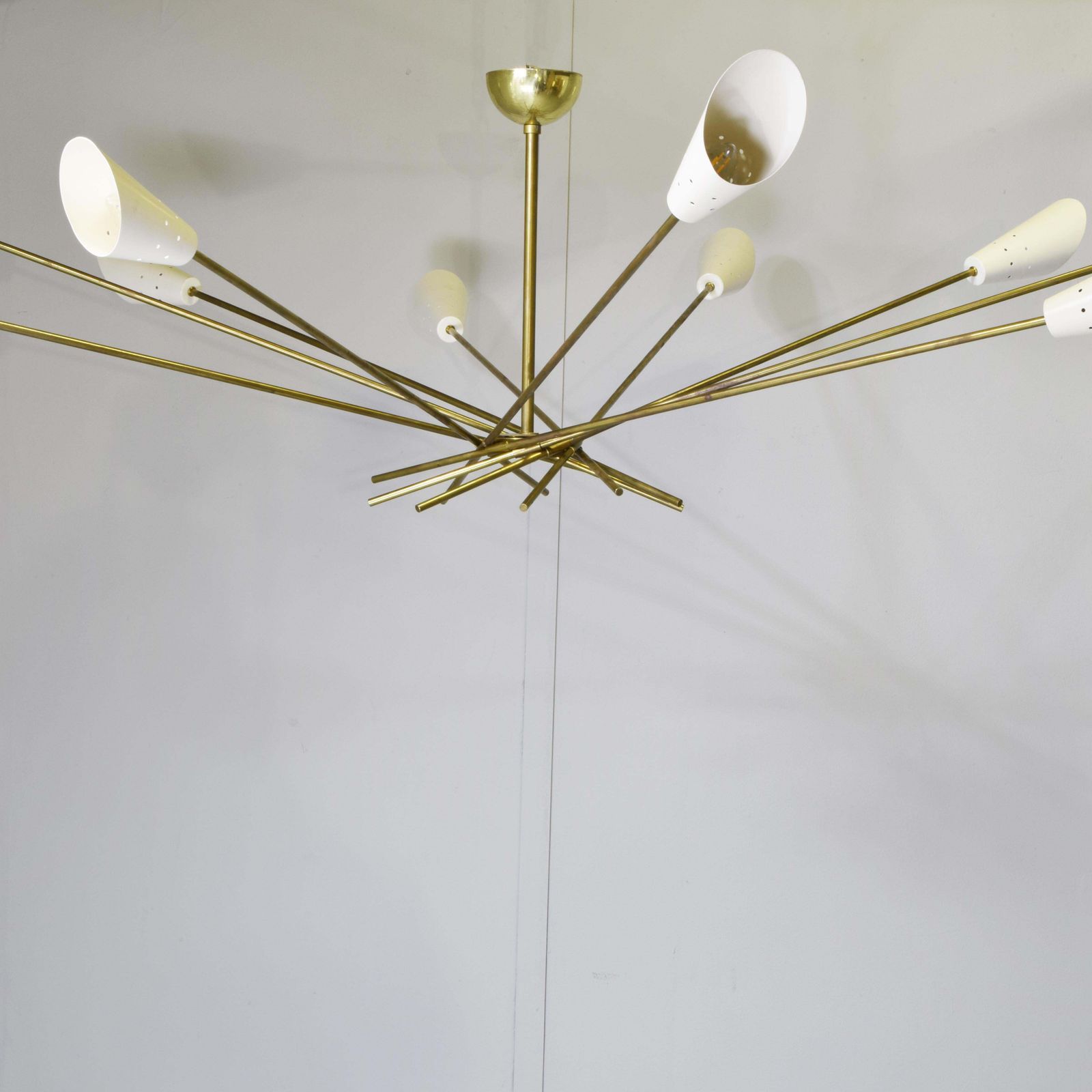 Shanghai Chandelier Stilnovo Style 1960s photo Lighting