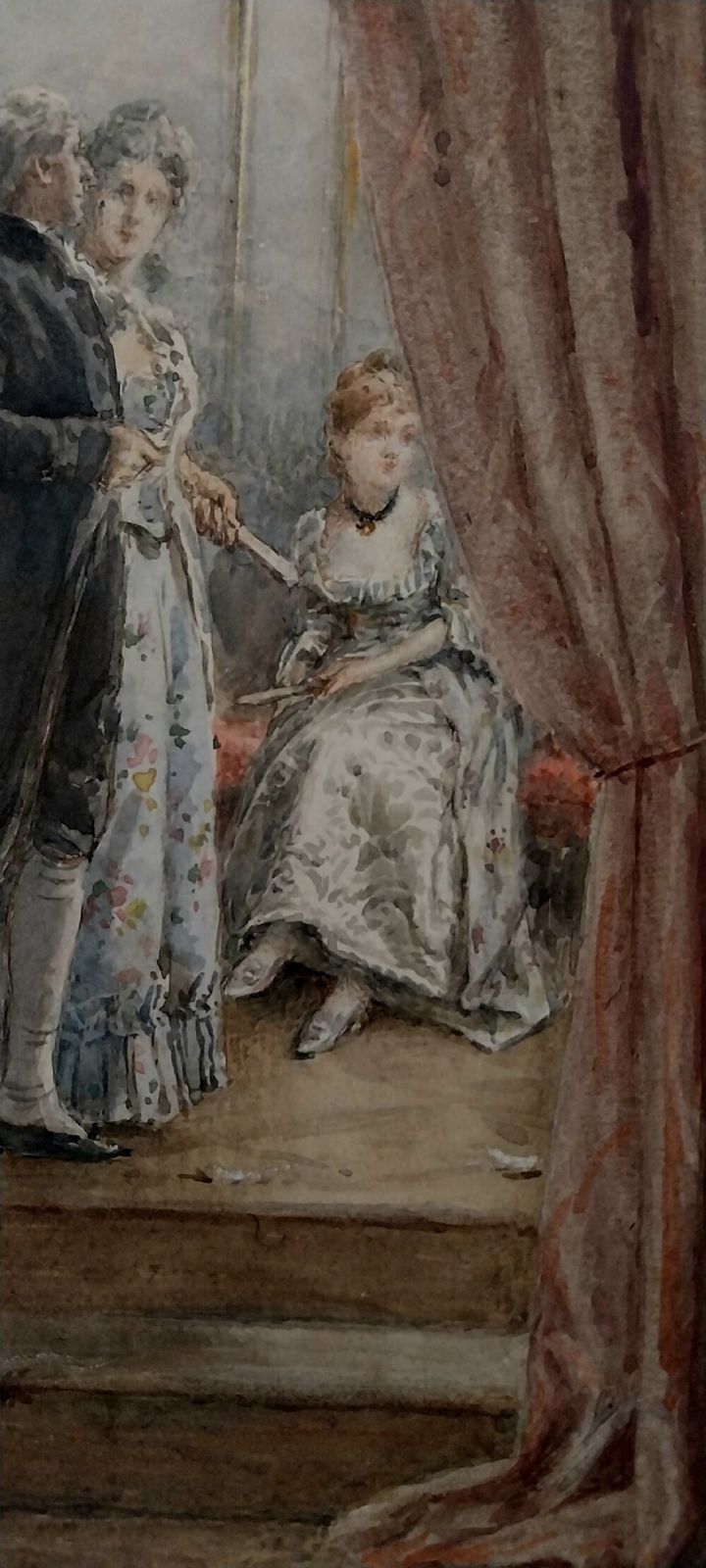 George Goodwin Kilburne Watercolour "Repairing The Damages" photo 975.0