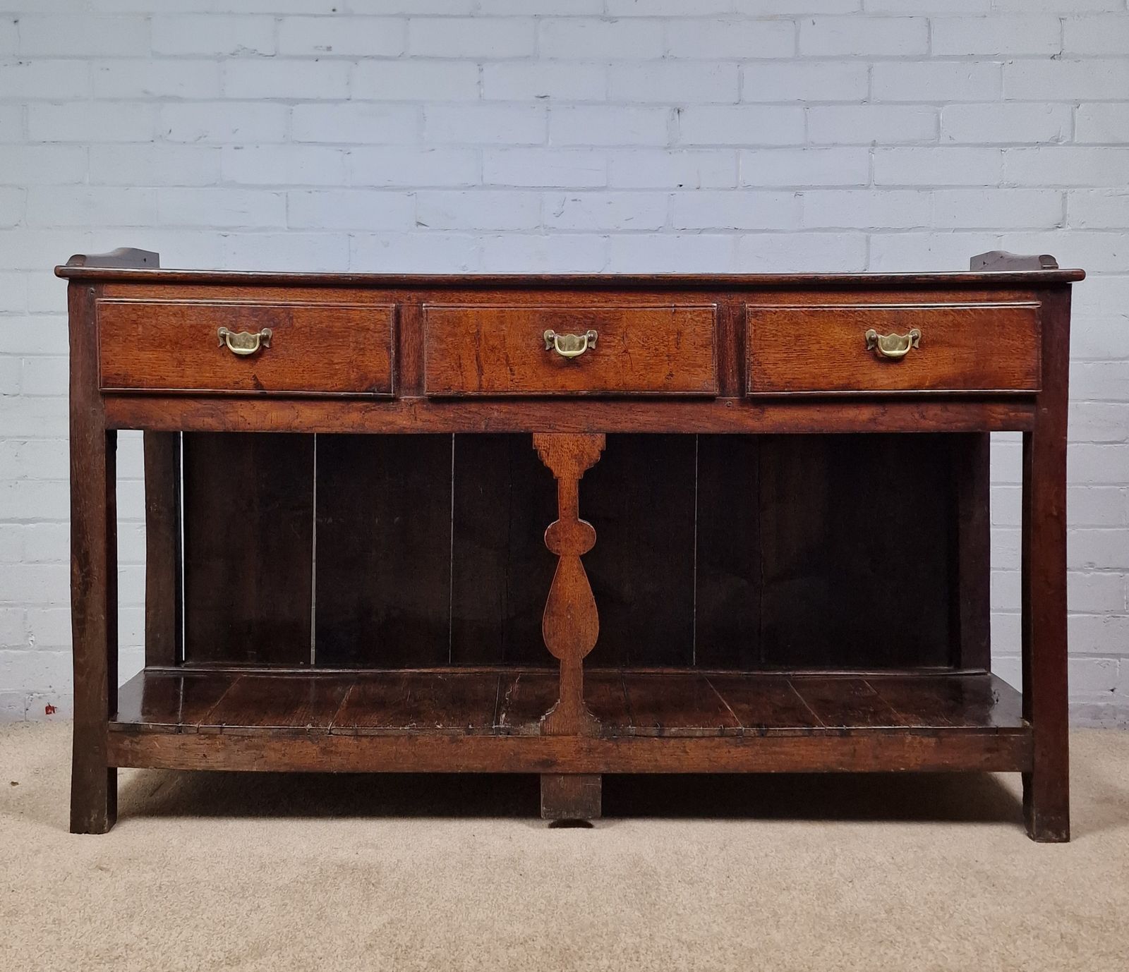 Antique Oak Dresser And Plate Rack   George II (18thc.) photo 2200.0