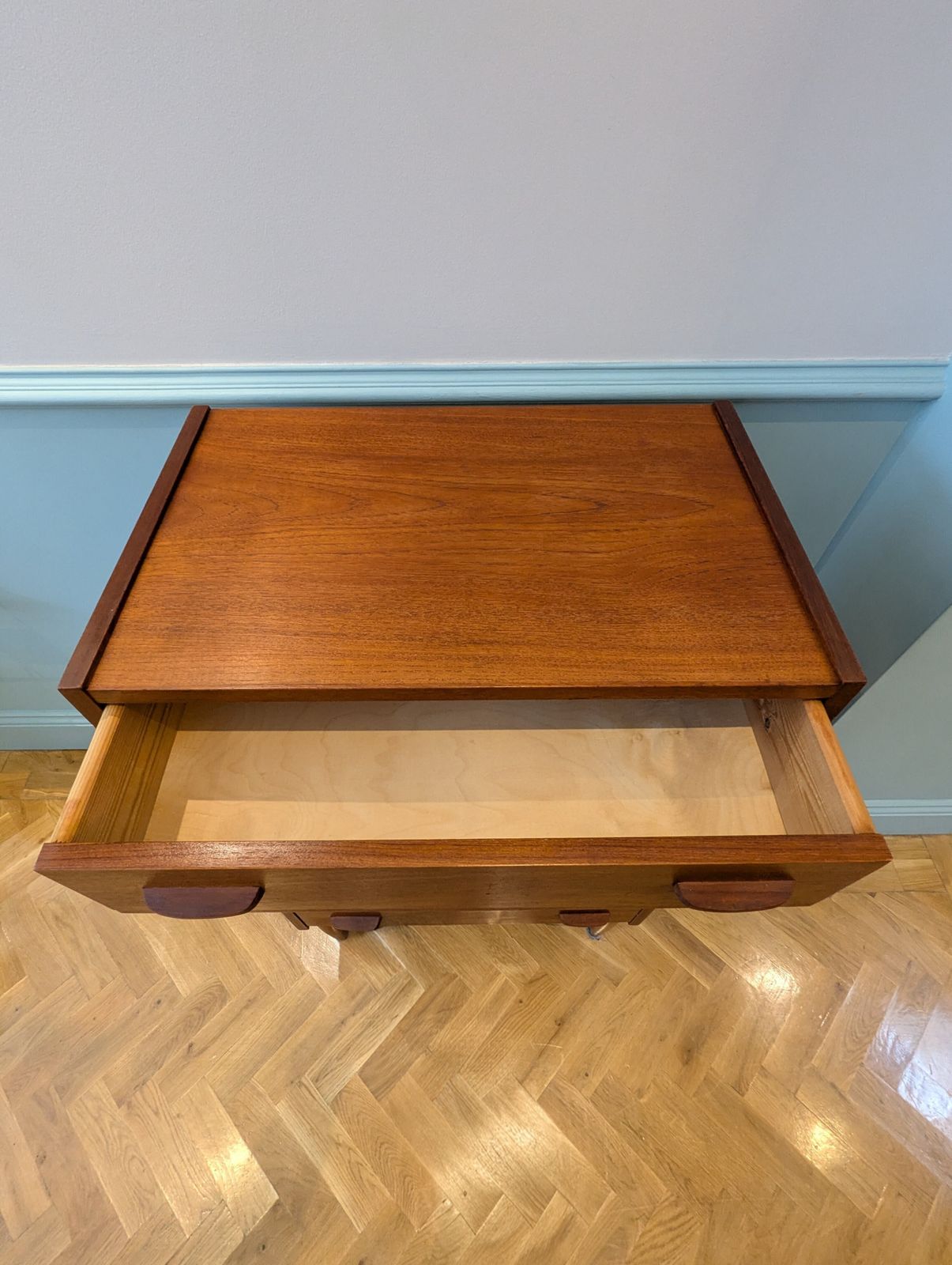 Mid 20th Century  Six Drawer Teak Tallboy photo 960.0