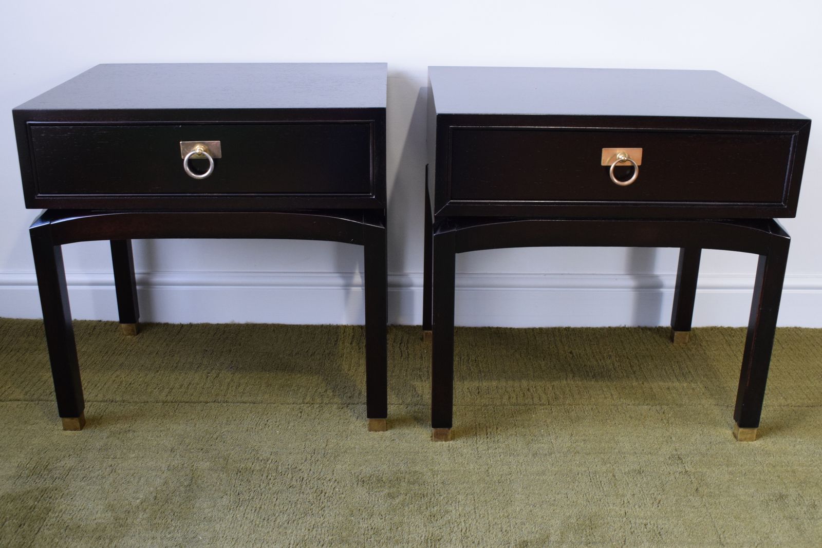 Pair Of Ebonized Side Tables By G Plan photo for sale