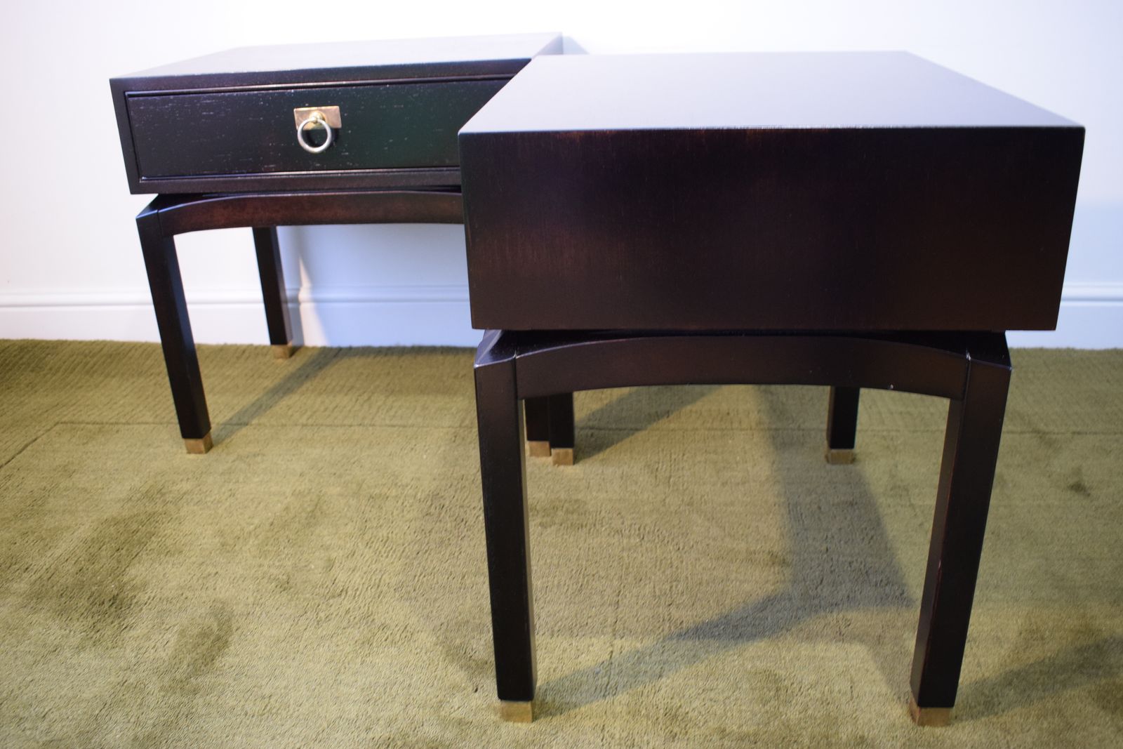 Pair Of Ebonized Side Tables By G Plan photo vintage