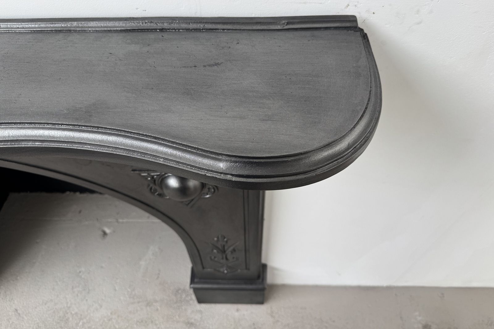 1950.0 19th Century Victorian Arched Cast Iron Fireplace Surround photo