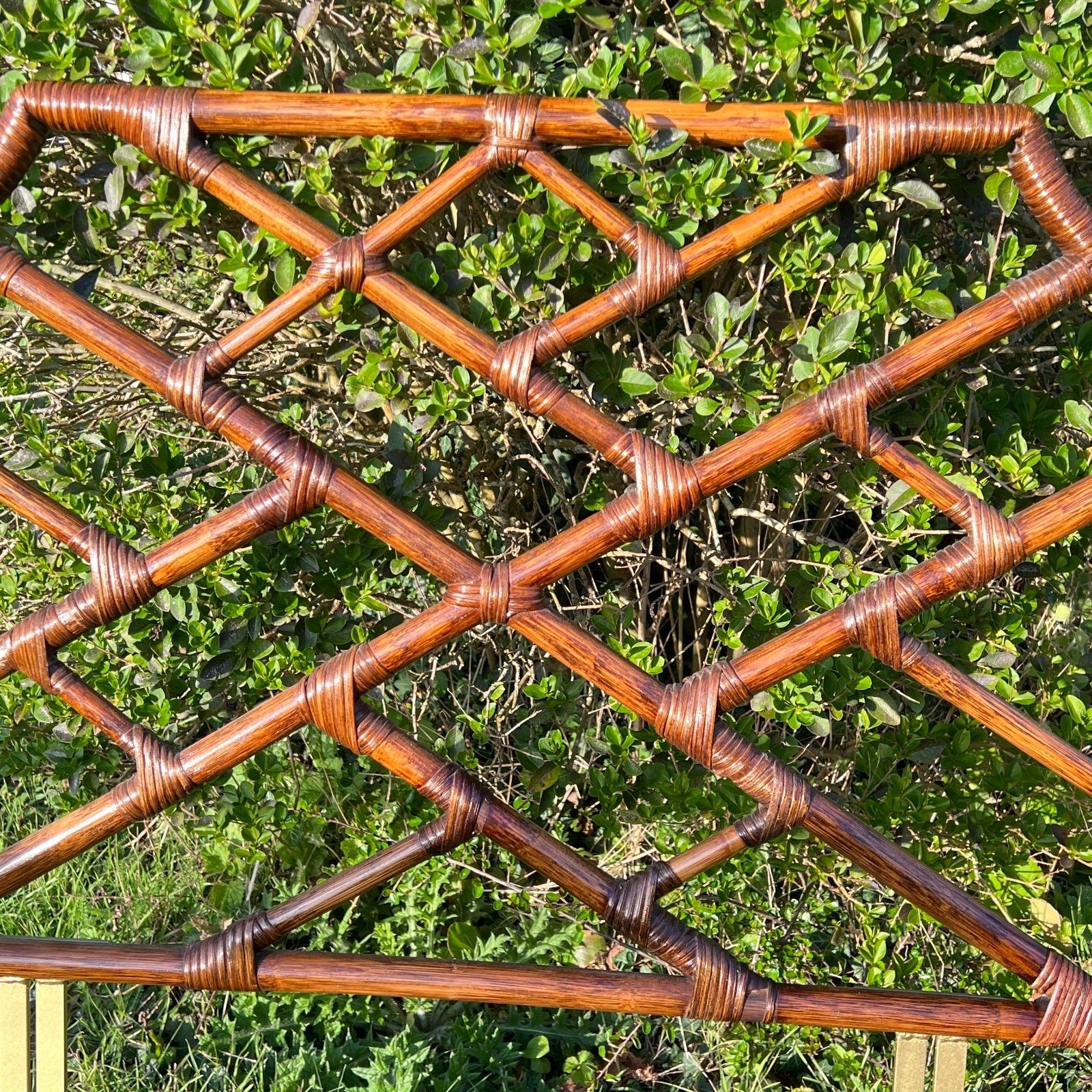 photo furniture Angraves Bamboo Rattan Headboard For Single Bed