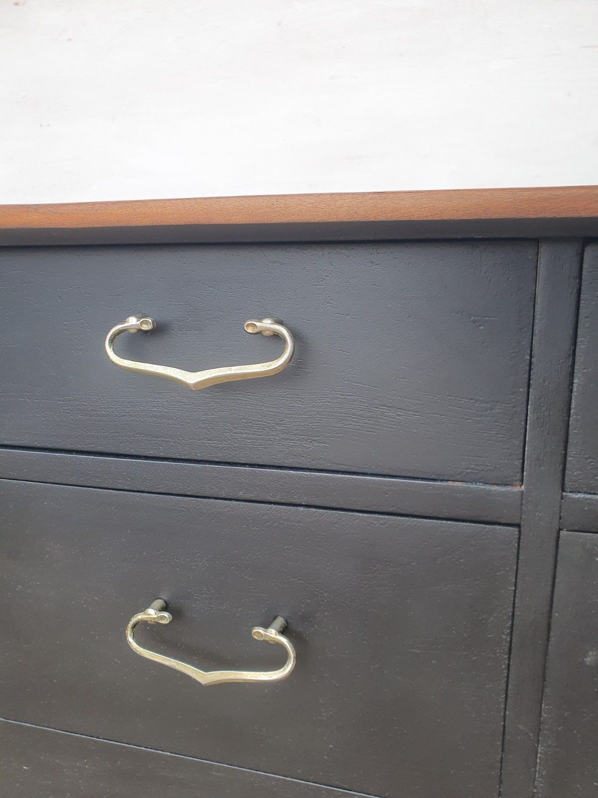 A Mid Century Painted Teak Sideboard / Chest Of Drawers photo Furniture