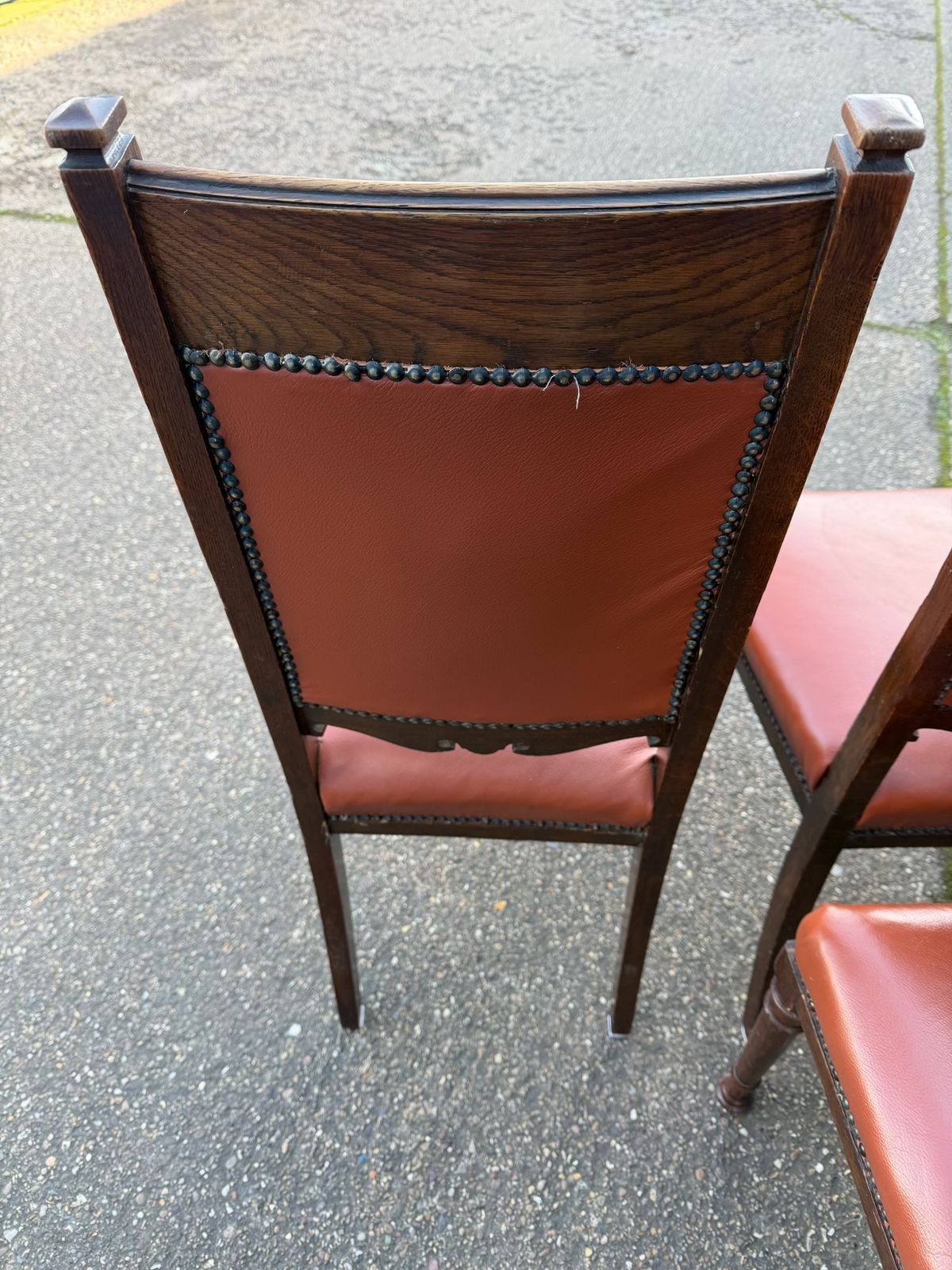 Set Of 6 Victorian Style Carved Press Back Dining Chairs With Matching Carver Armchairs photo 2000.0